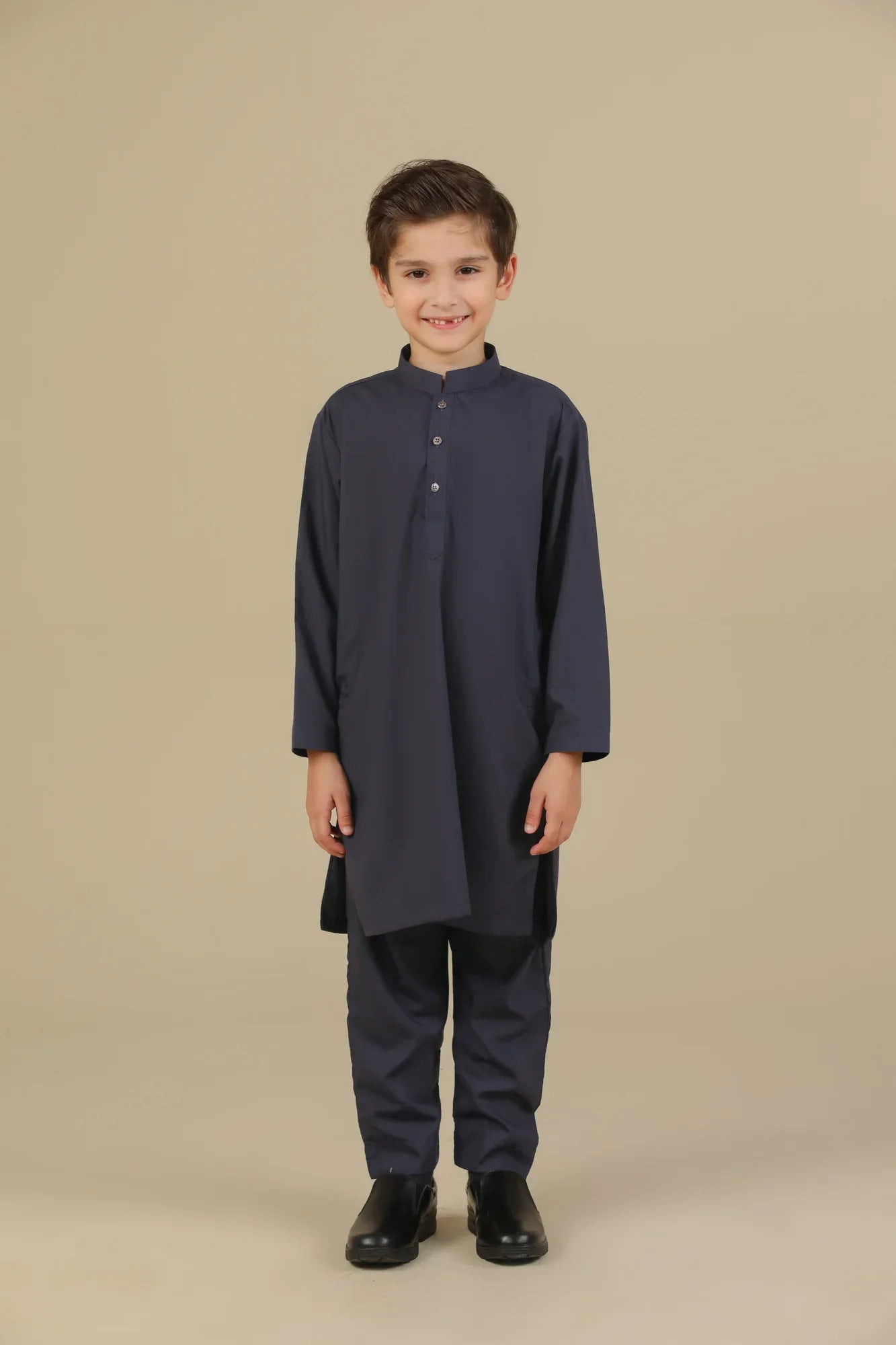 Purple Blended Kurta Trouser - Kids - Muraqsh -- Kidswear