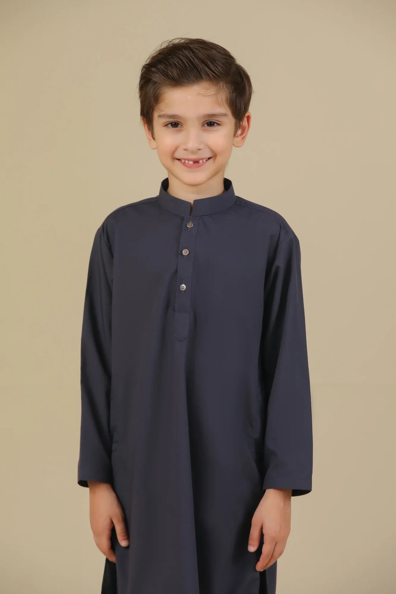Purple Blended Kurta Trouser - Kids - Muraqsh -- Kidswear