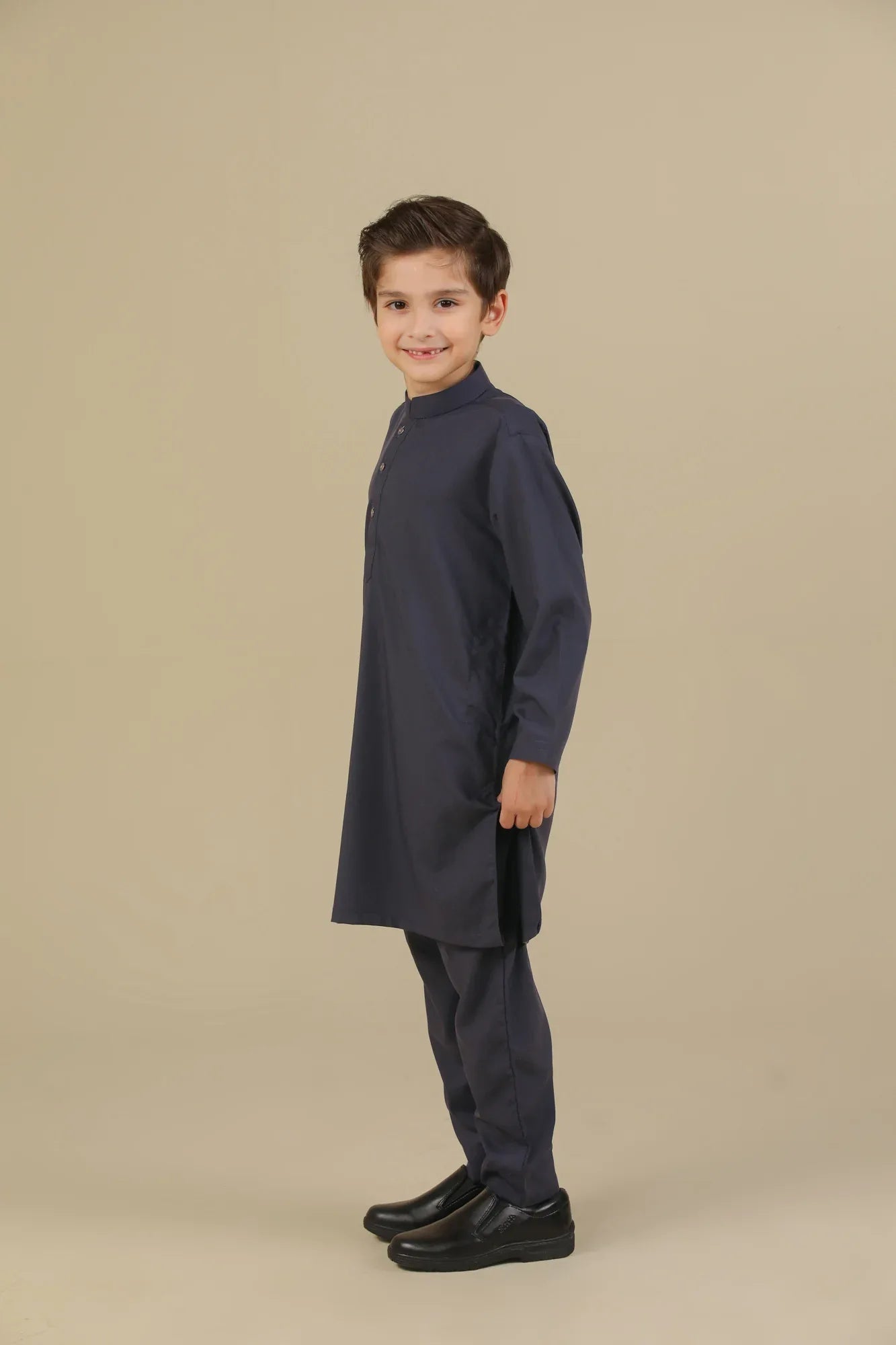 Purple Blended Kurta Trouser - Kids - Muraqsh -- Kidswear