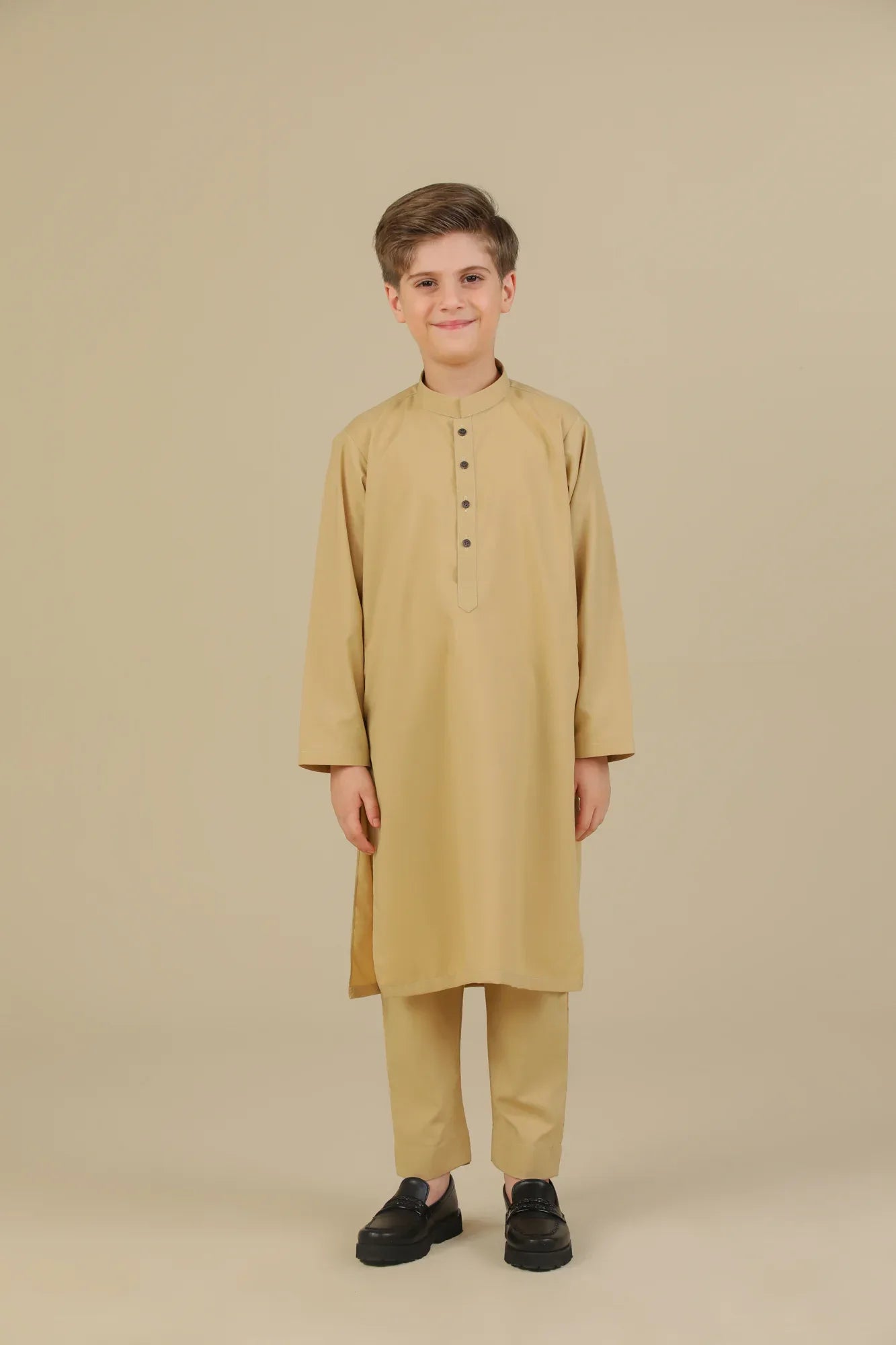 Ivory Blended Kurta Trouser - Kids - Muraqsh -- Kidswear