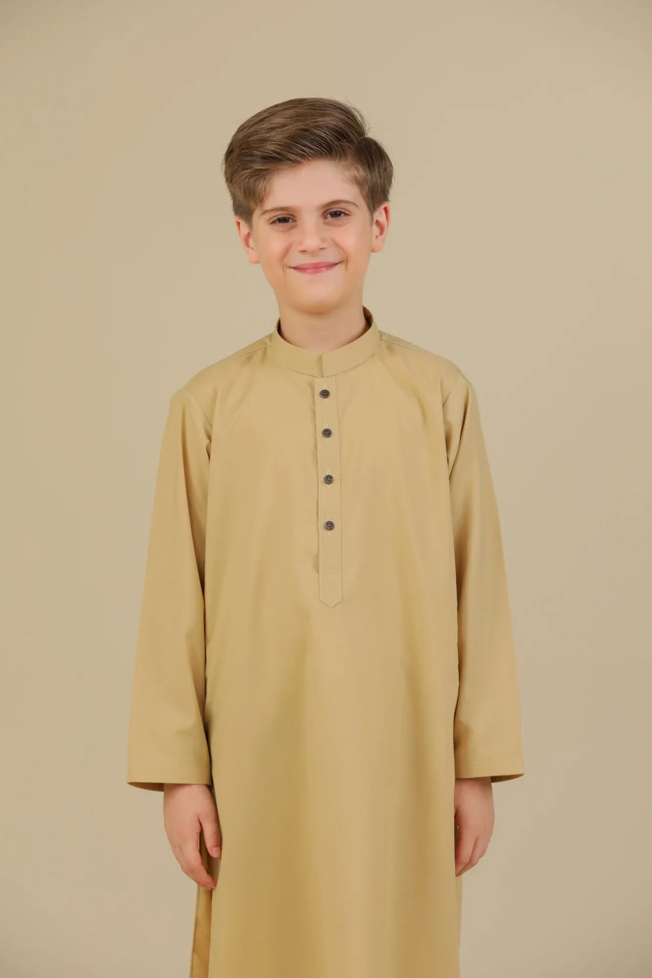 Ivory Blended Kurta Trouser - Kids - Muraqsh -- Kidswear