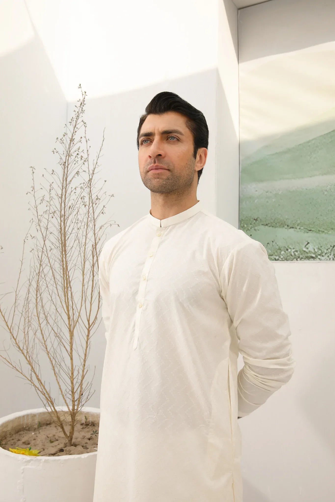 White Kurta Cotton Trouser main image 1