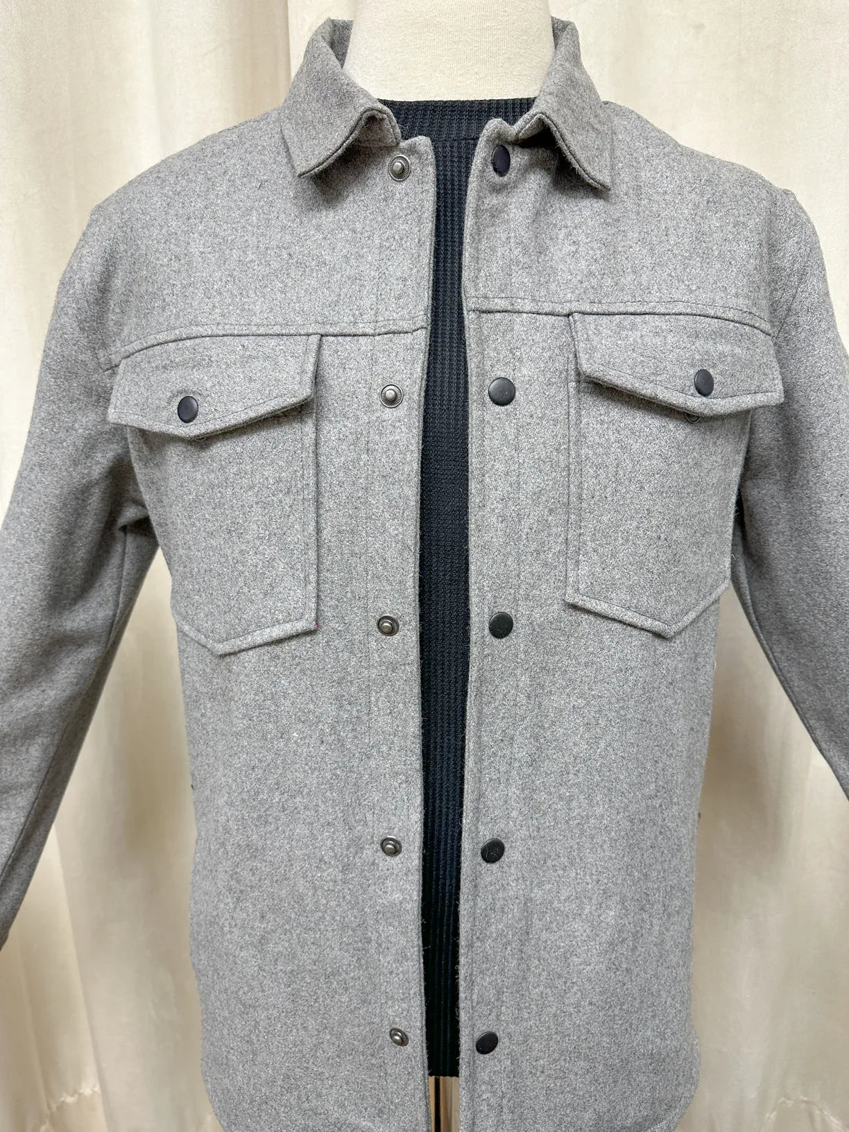 Grey Wool Coat - Men - Muraqsh -- Men Western