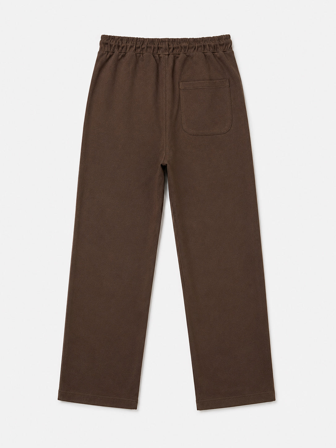 Chocolate Brown Jersey Straight Fit Trouser - Men - Men