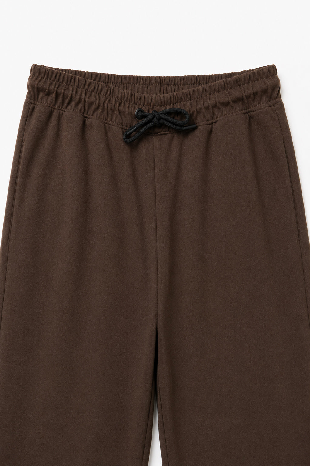 Chocolate Brown Jersey Straight Fit Trouser - Men - Men