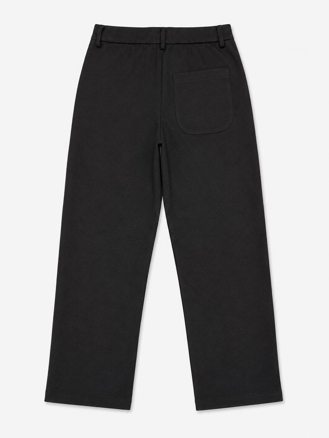 Black Interlock Straight Fit Pants - Men - Men