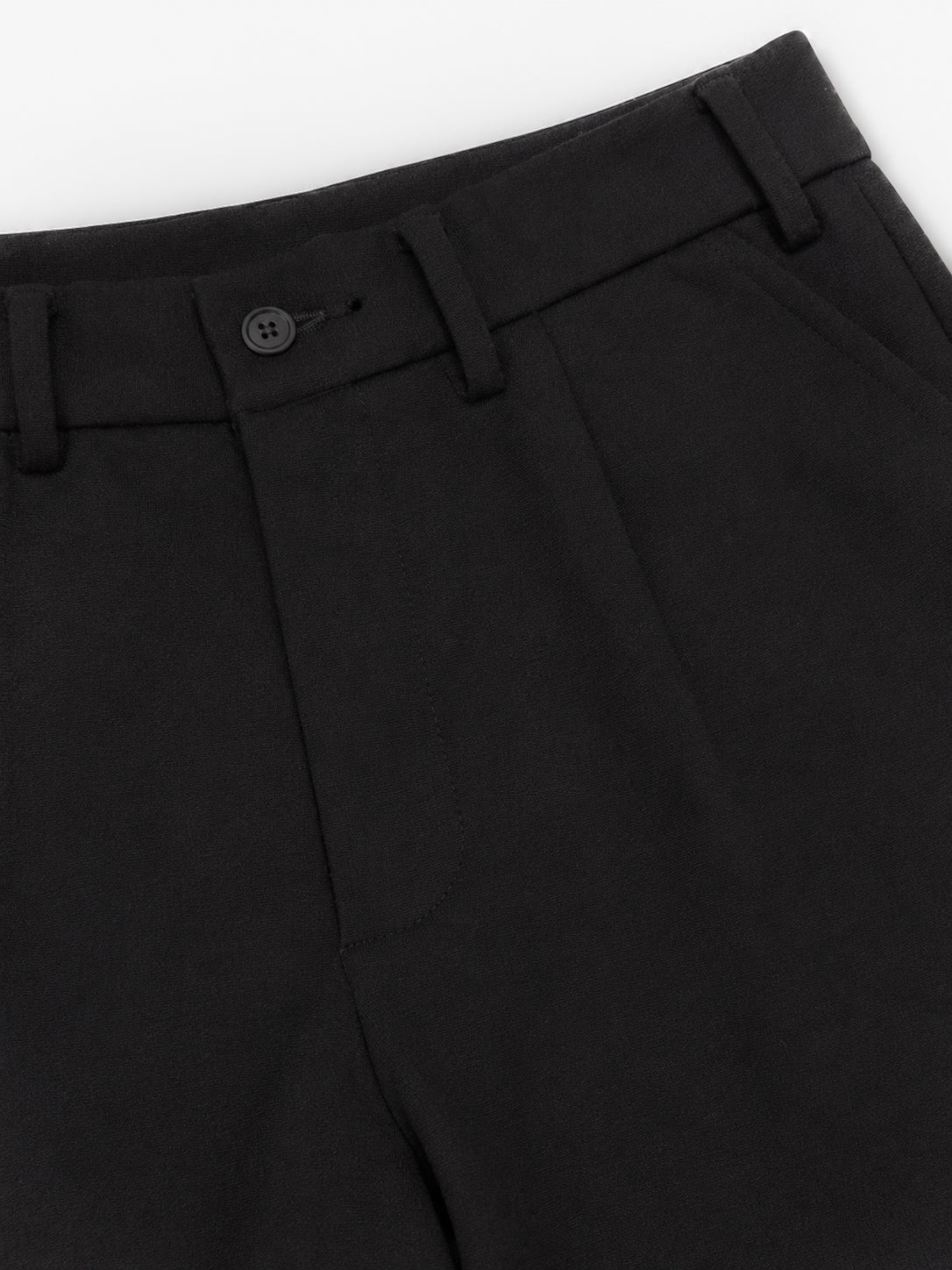 Black Interlock Straight Fit Pants - Men - Men