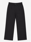 Black Interlock Straight Fit Pants - Men