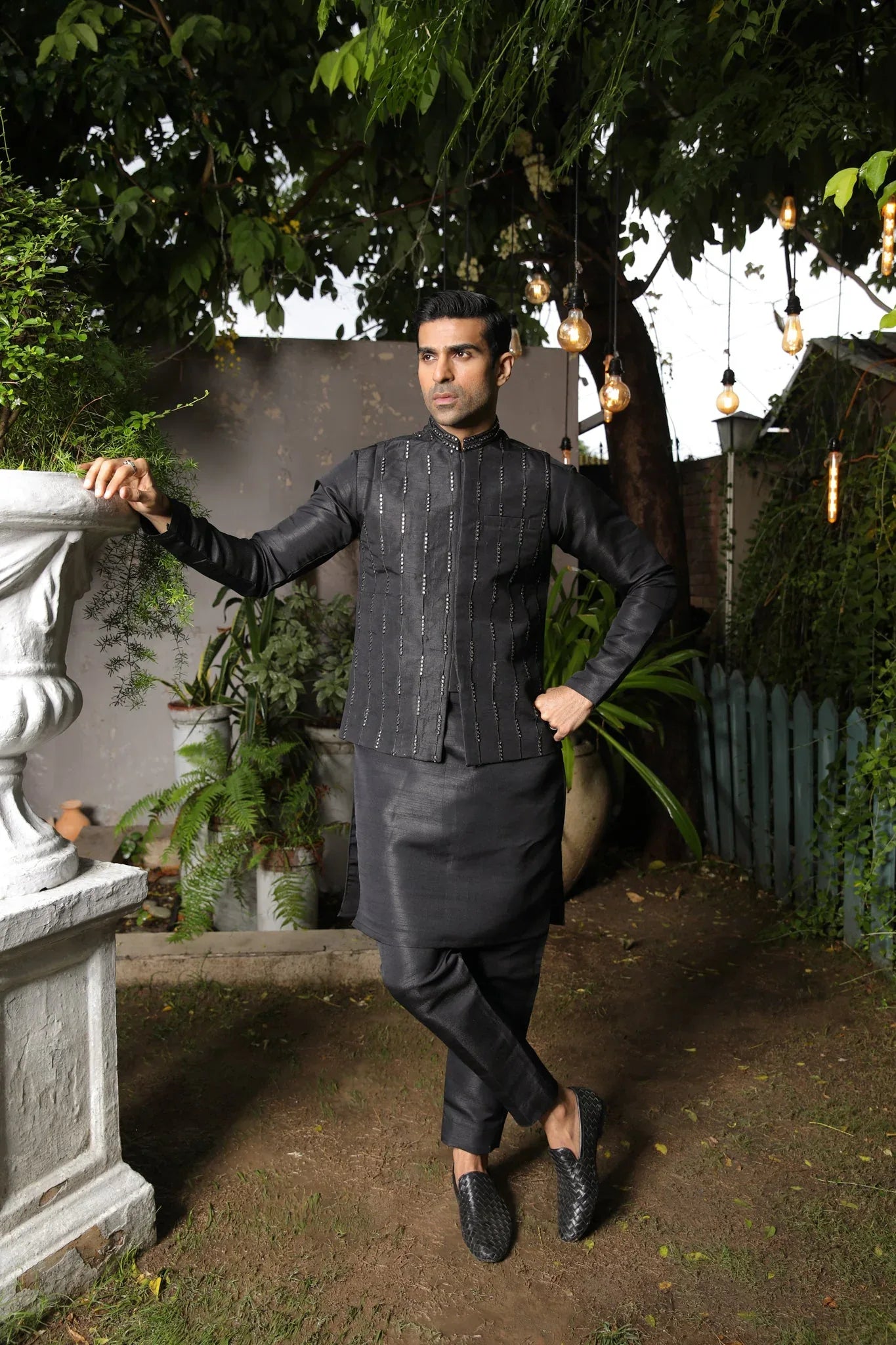 Raw Silk Kurta Trouser - Men - Muraqsh -- Wedding Wear