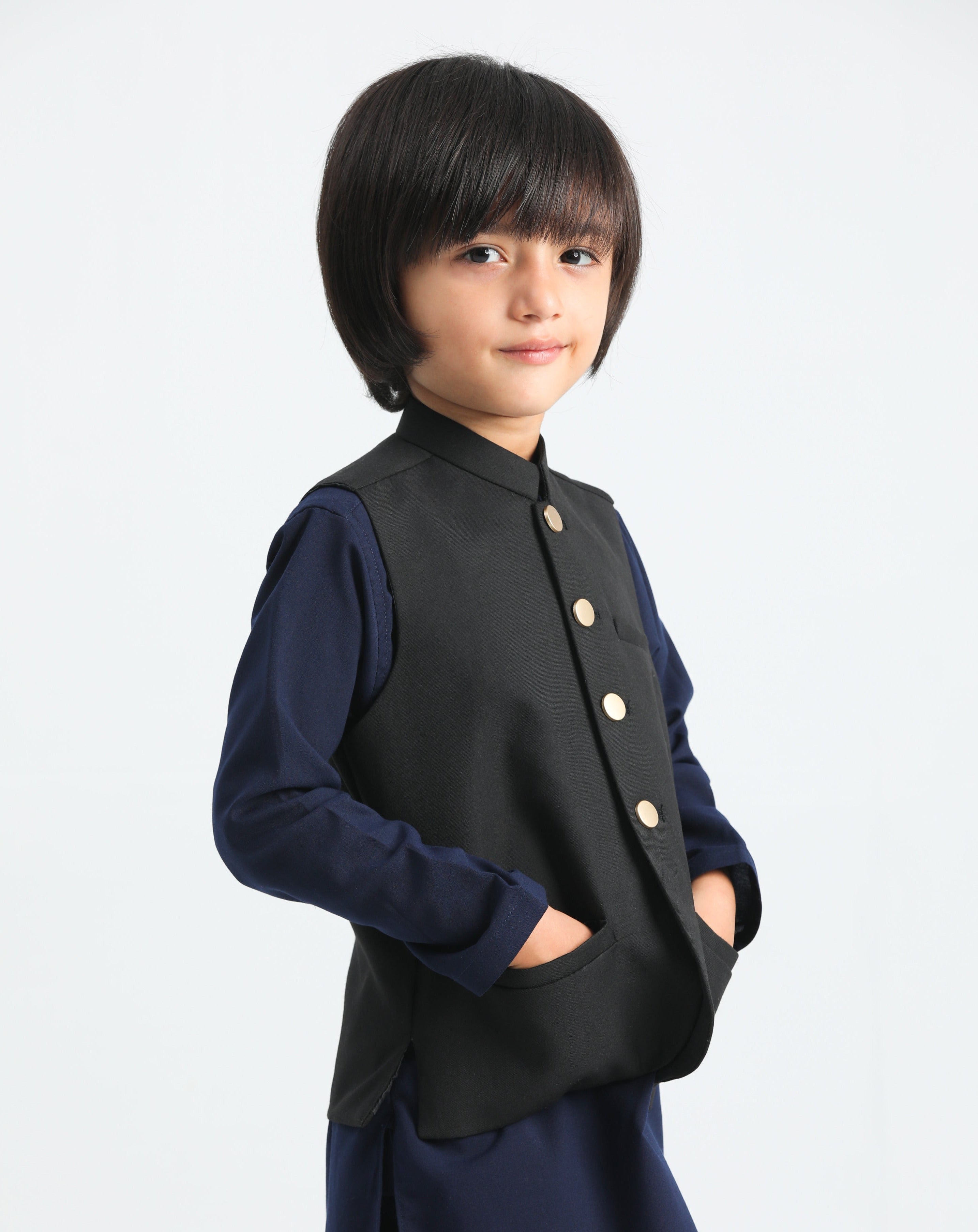 Prussian Blue and Black - 3PC Set - MuraqshMuraqsh Man