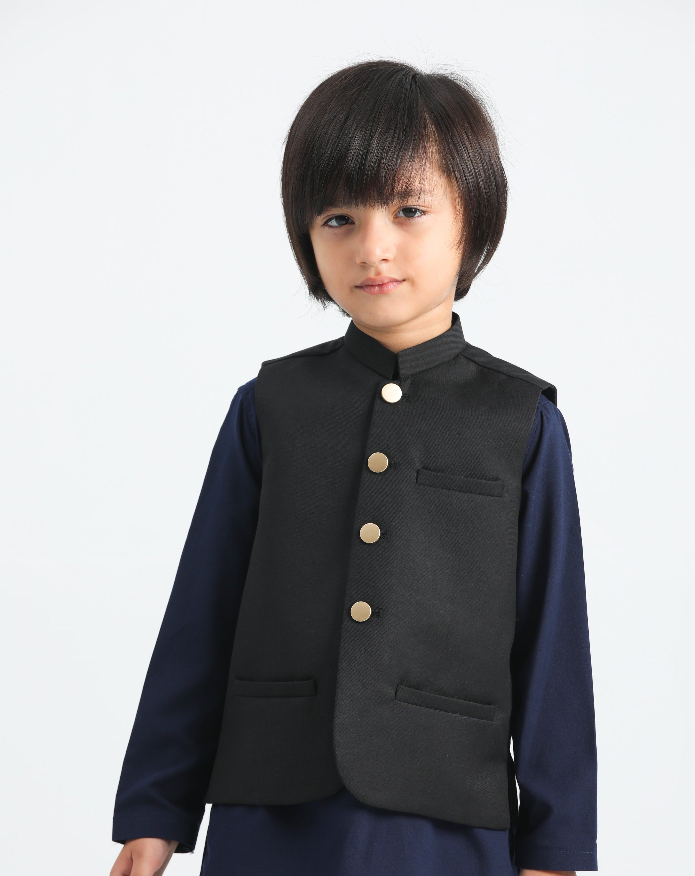 Prussian Blue and Black - 3PC Set - MuraqshMuraqsh Man