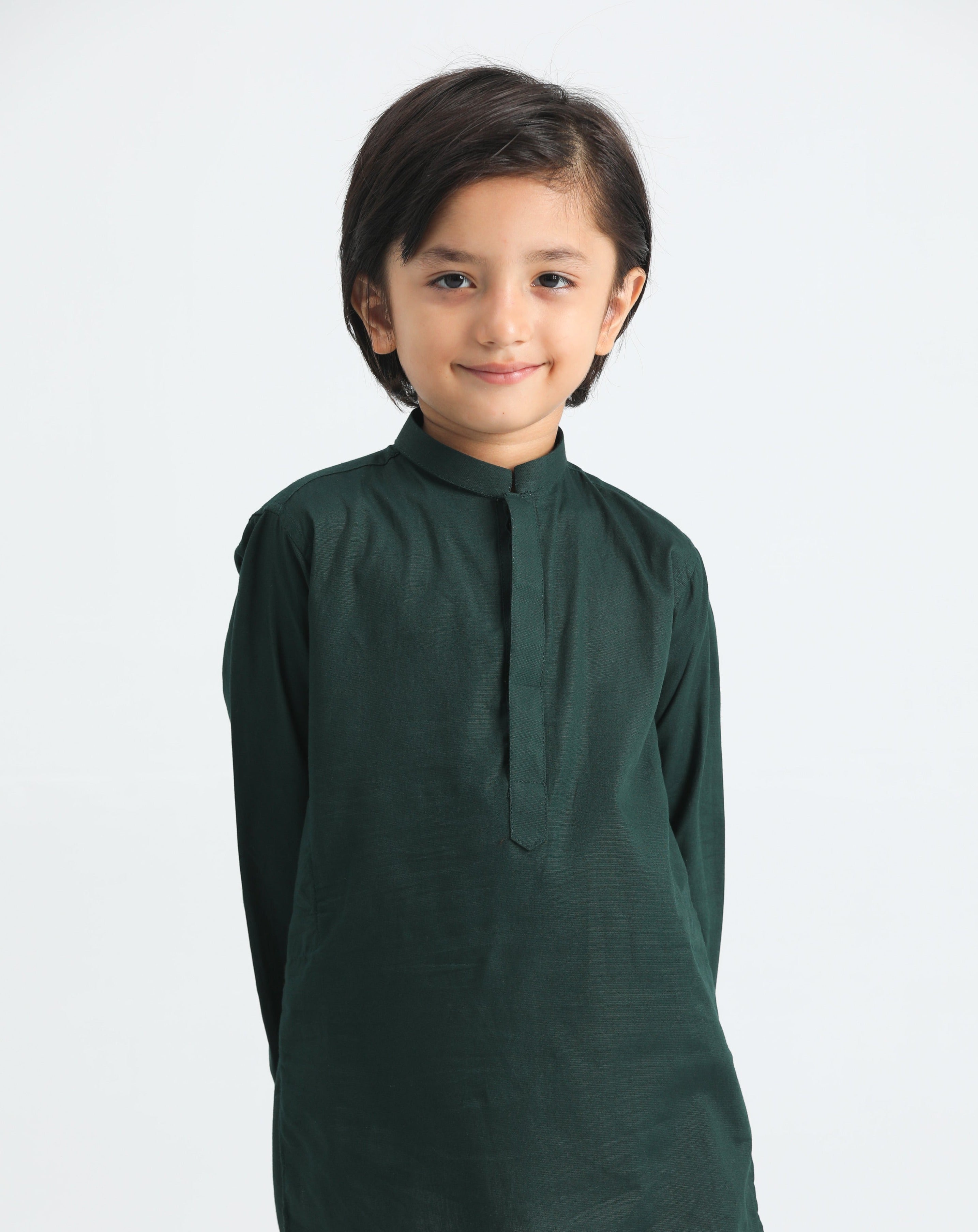 Pine Cotton Kurta Trouser - MuraqshMuraqsh Man