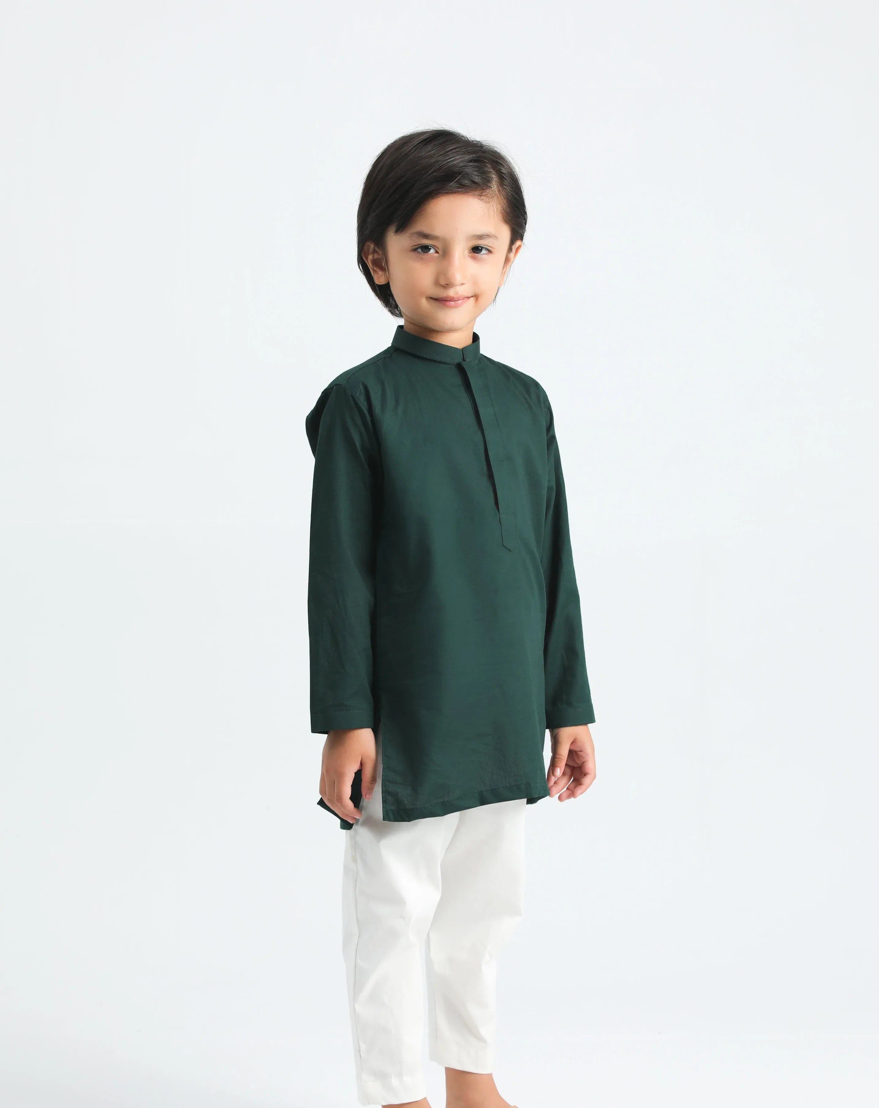 Pine Cotton Kurta Trouser - MuraqshMuraqsh Man