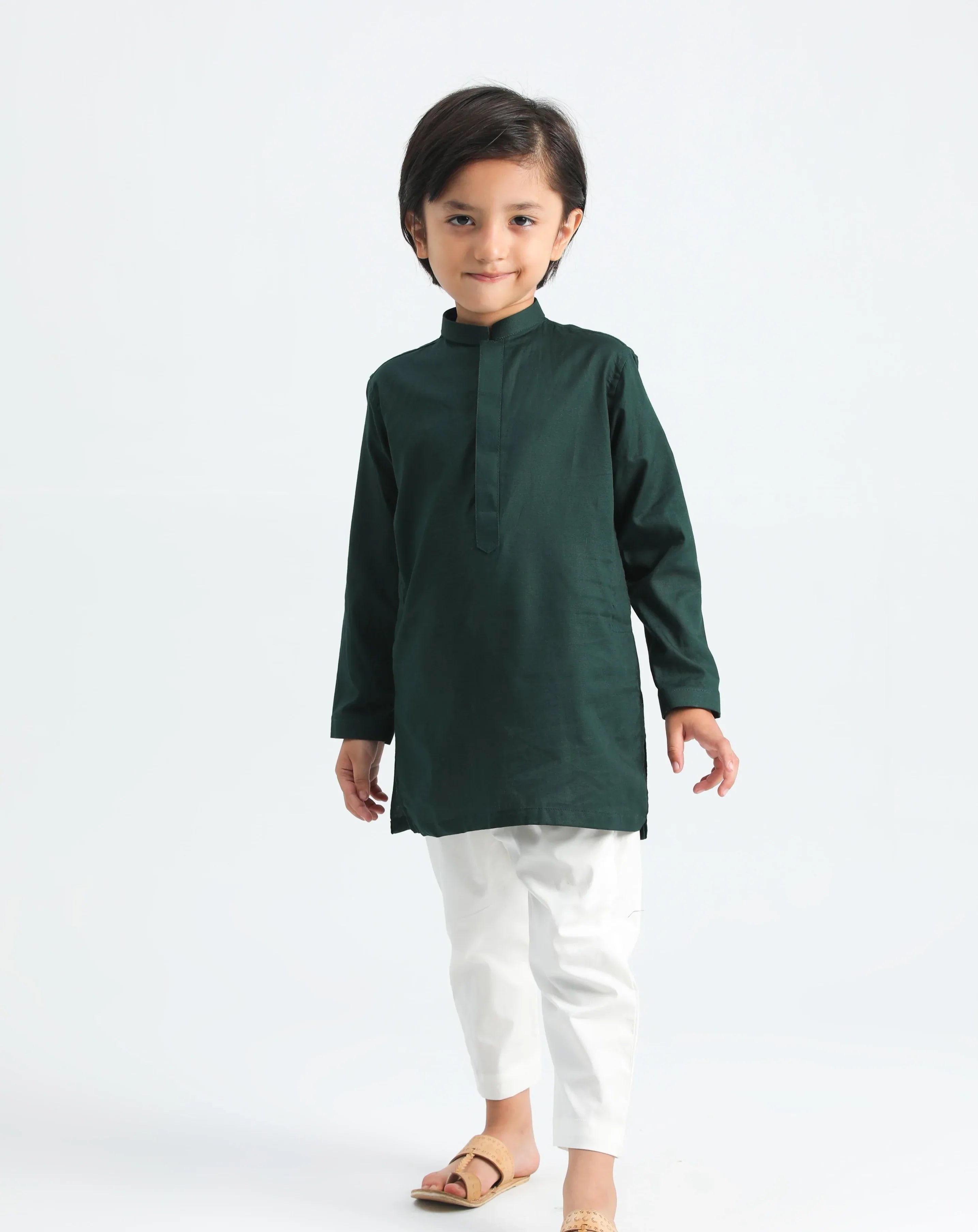 Pine Cotton Kurta Trouser - MuraqshMuraqsh Man