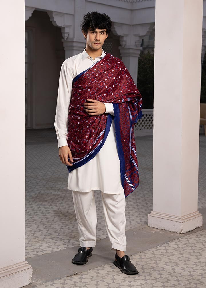 Shalwar Kameez Sindhi Scarf Sindhi Ajrak Men