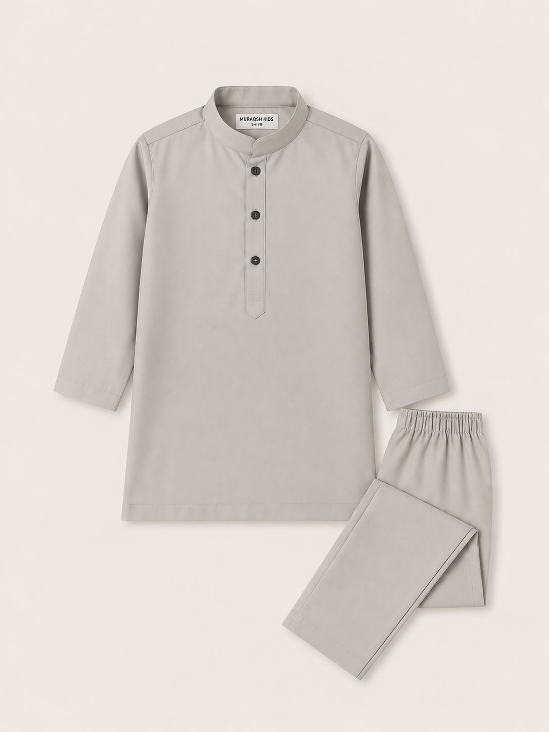 Silver Mist Blended Kurta Trouser - Kids