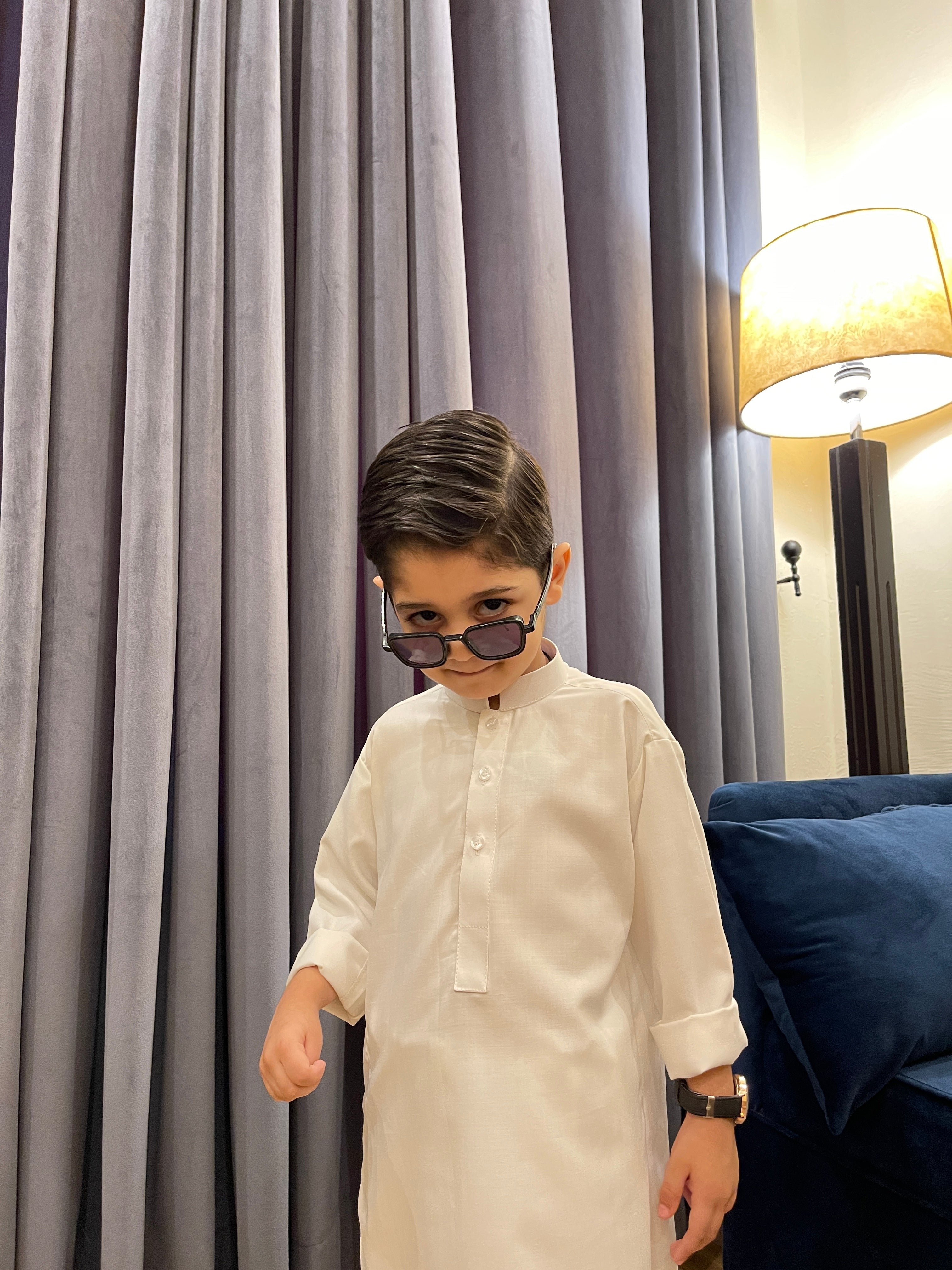 Off White - Kurta Trouser - Kidswear