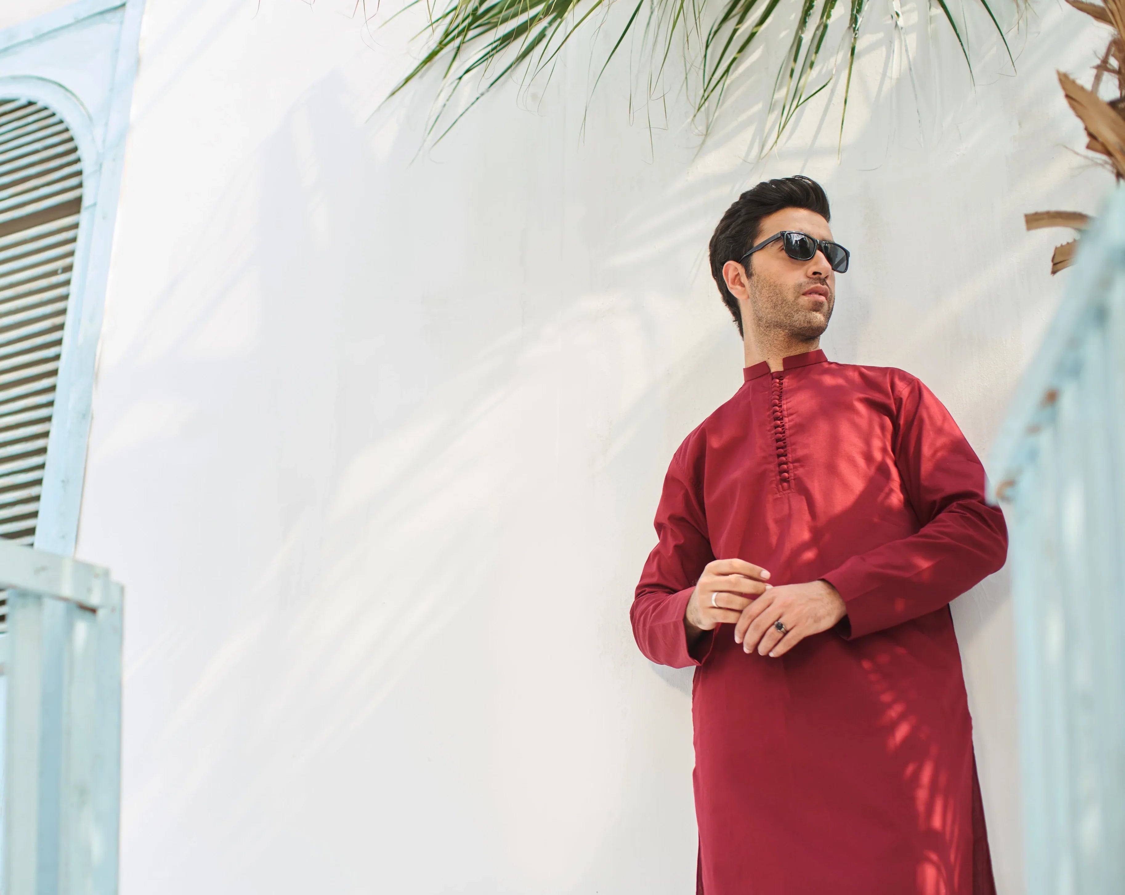 Maroon Cotton Kurta - MuraqshMuraqsh