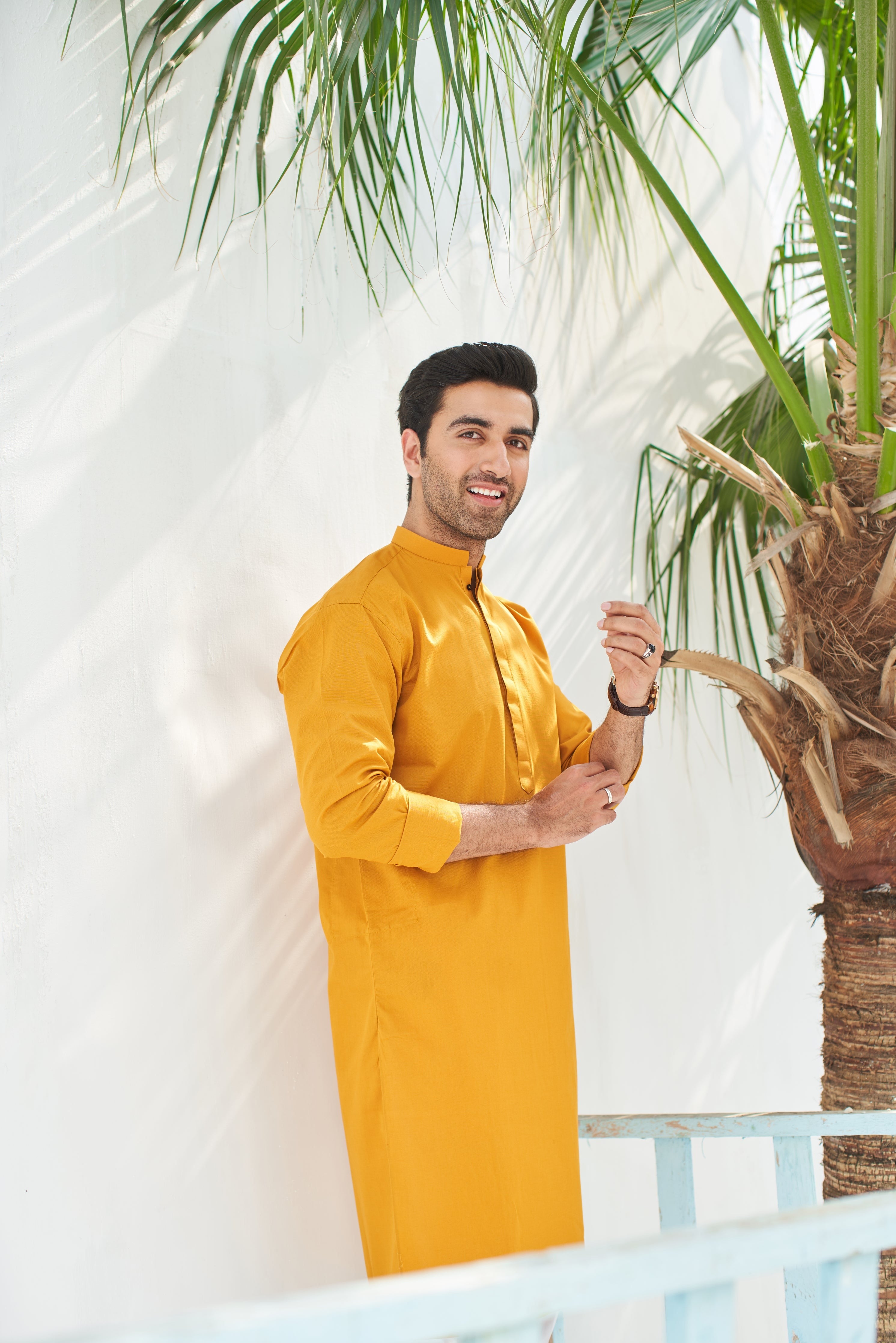 Mustard Cotton Kurta - MuraqshMuraqsh