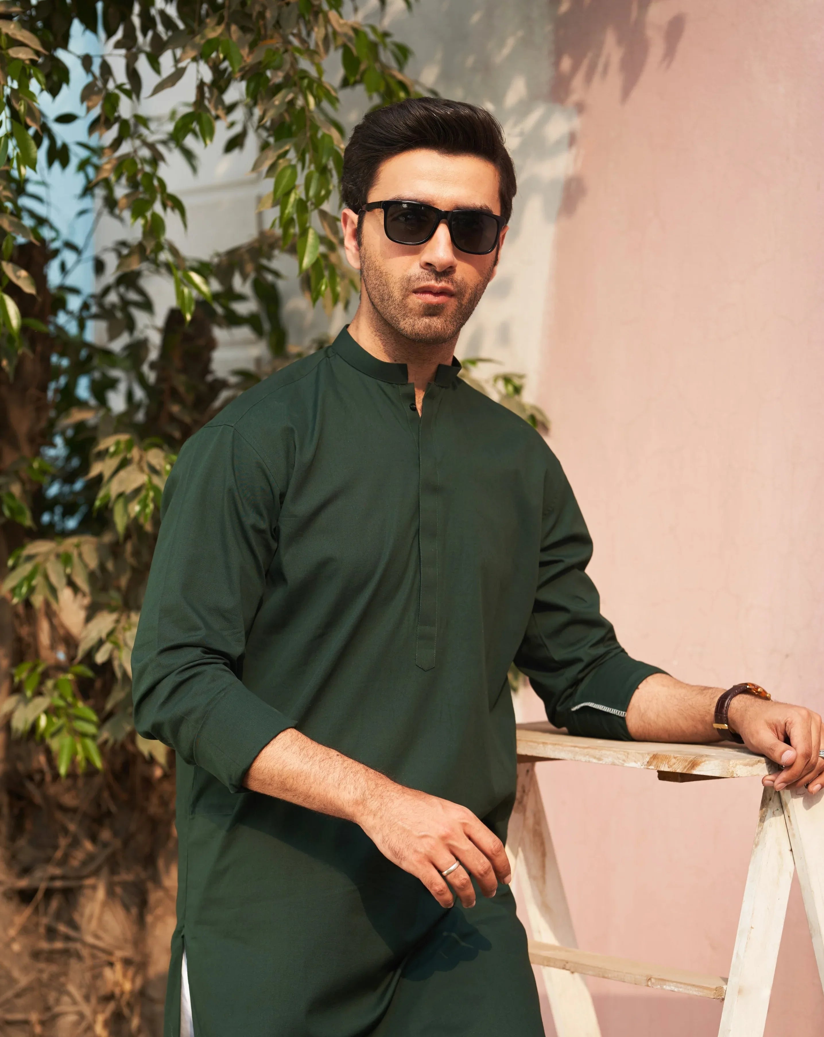 Pine Cotton Kurta - MuraqshMuraqsh