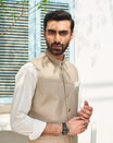 Beige Waistcoat for Man