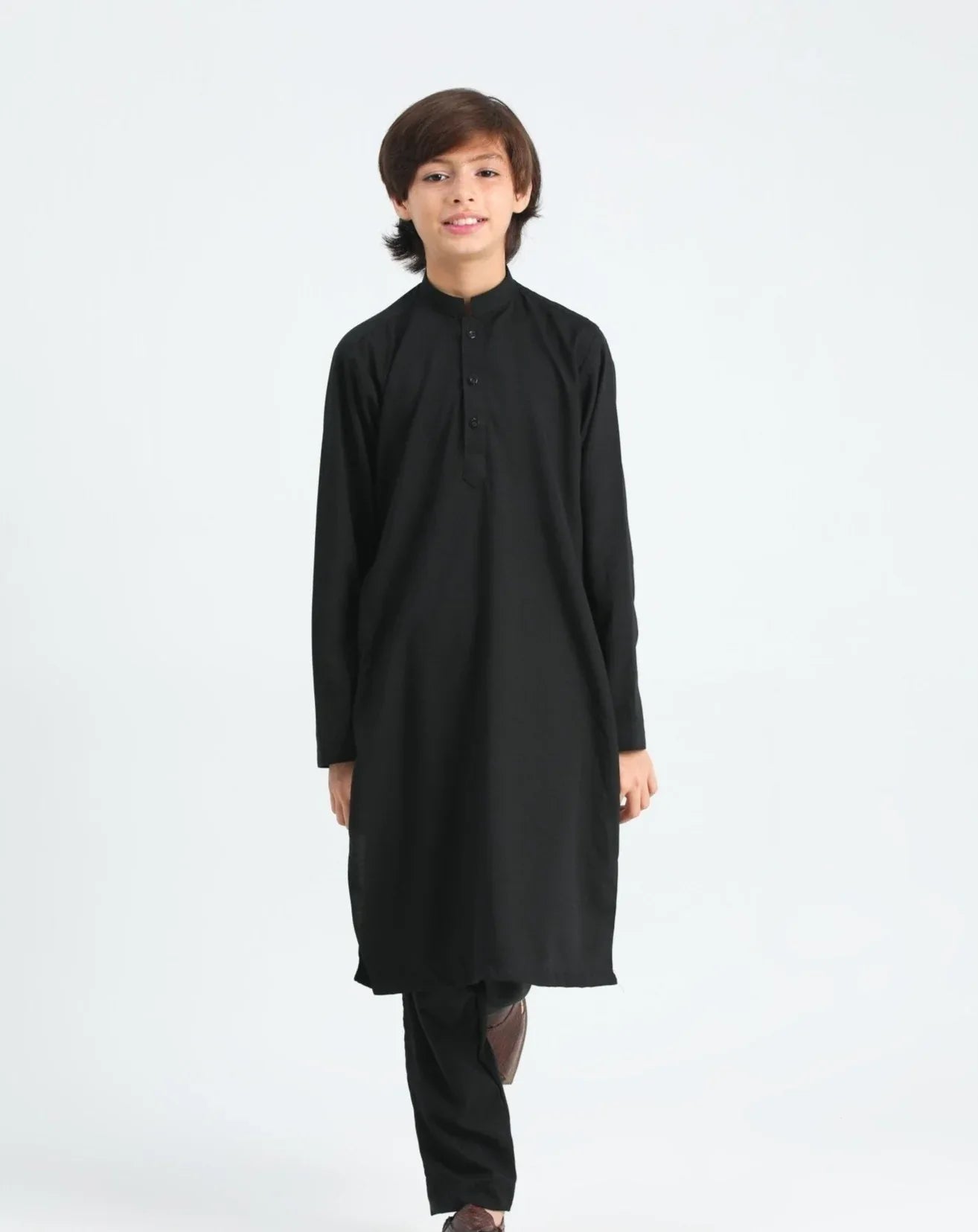 Black Kurta Trouser - Kids