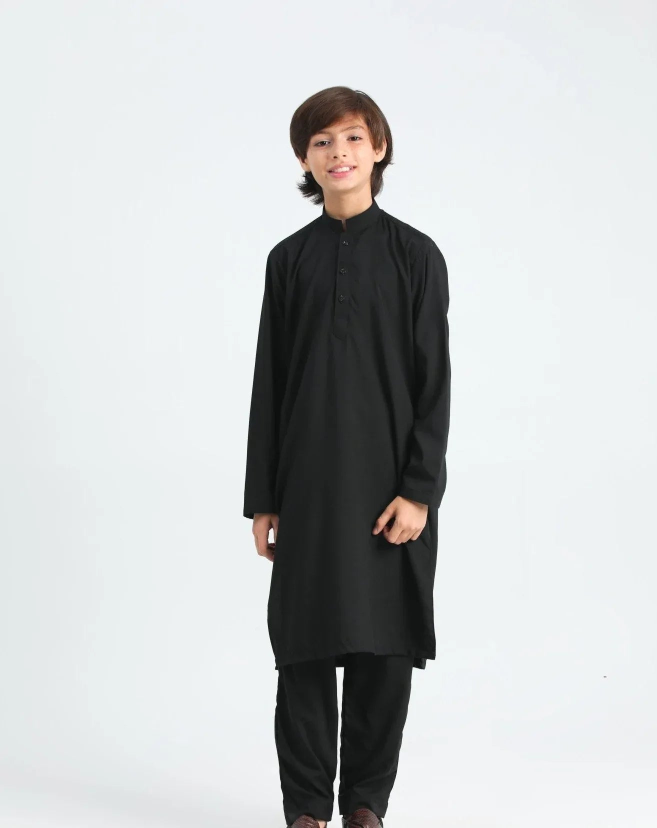 Black Kurta Trouser - Kids