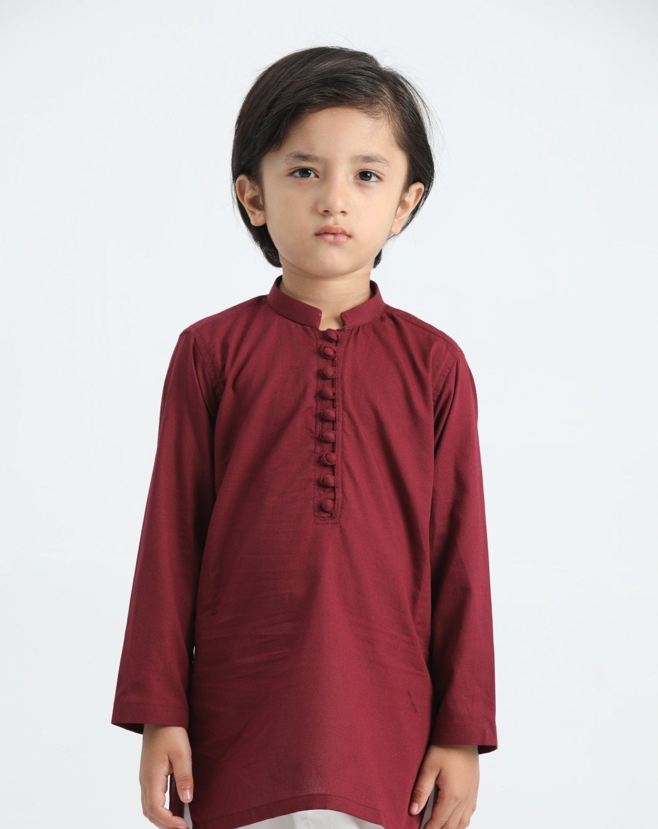 Maroon Cotton Kurta Trouser - MuraqshMuraqsh Man
