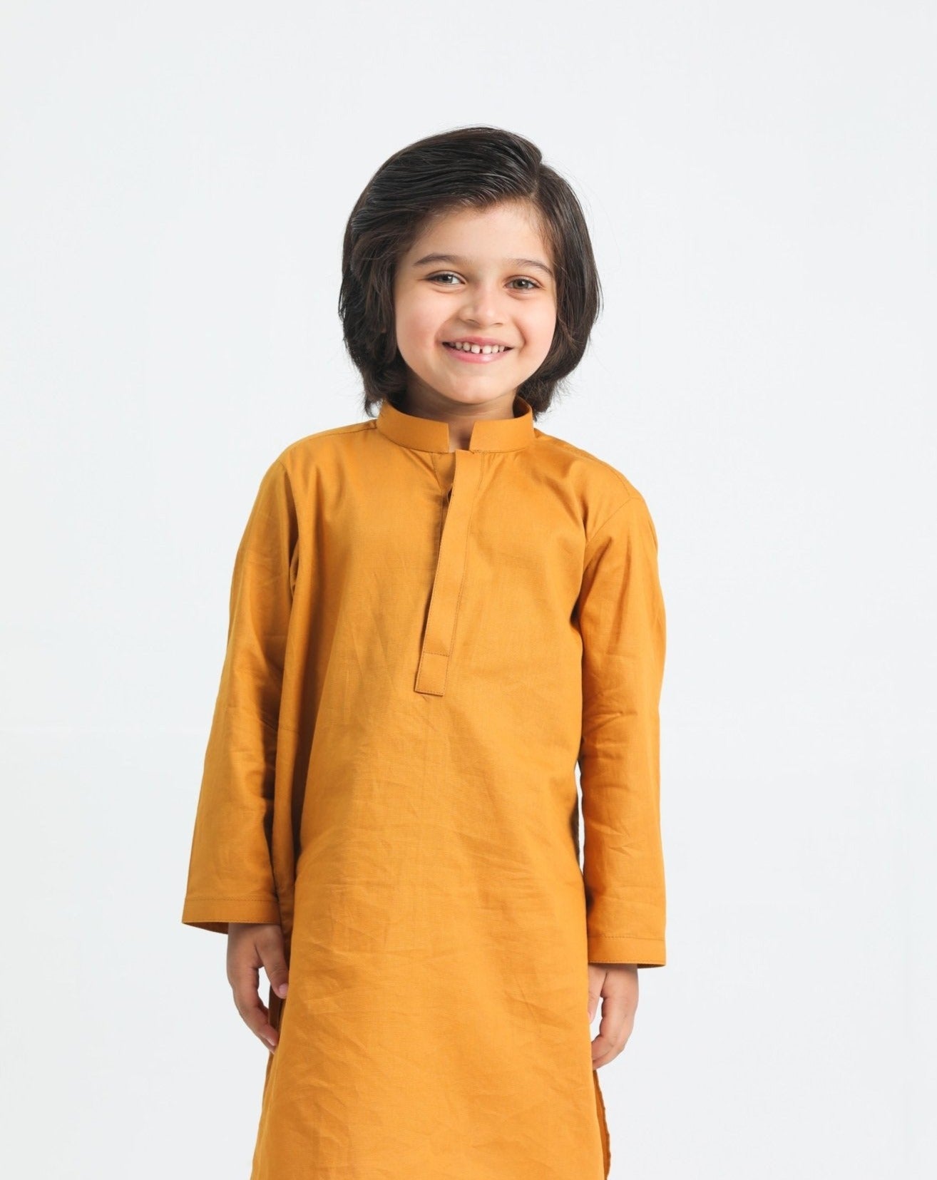Mustard Cotton Kurta Trouser - MuraqshMuraqsh Man