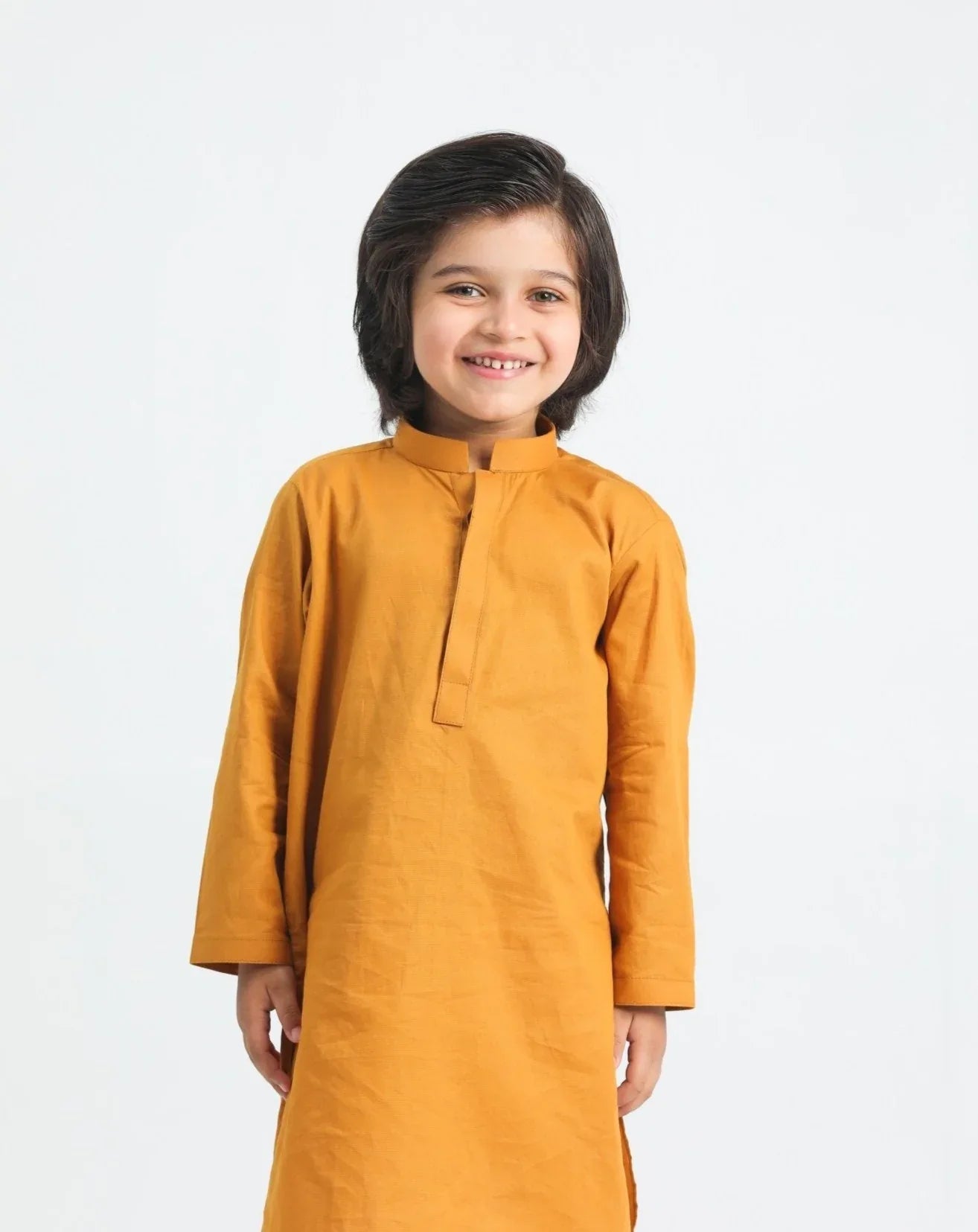 Mustard Cotton Kurta Trouser - MuraqshMuraqsh Man