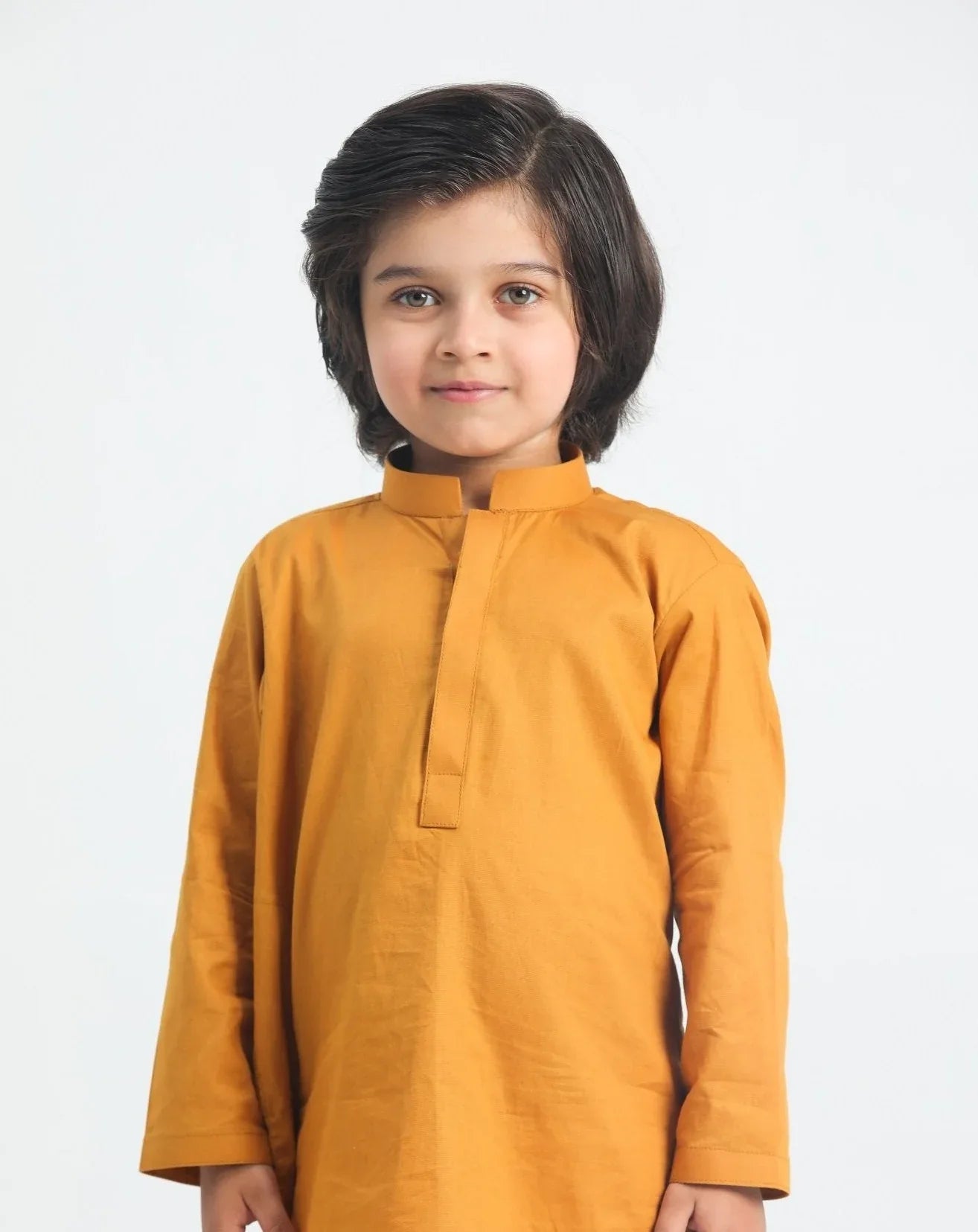 Mustard Cotton Kurta Trouser - MuraqshMuraqsh Man