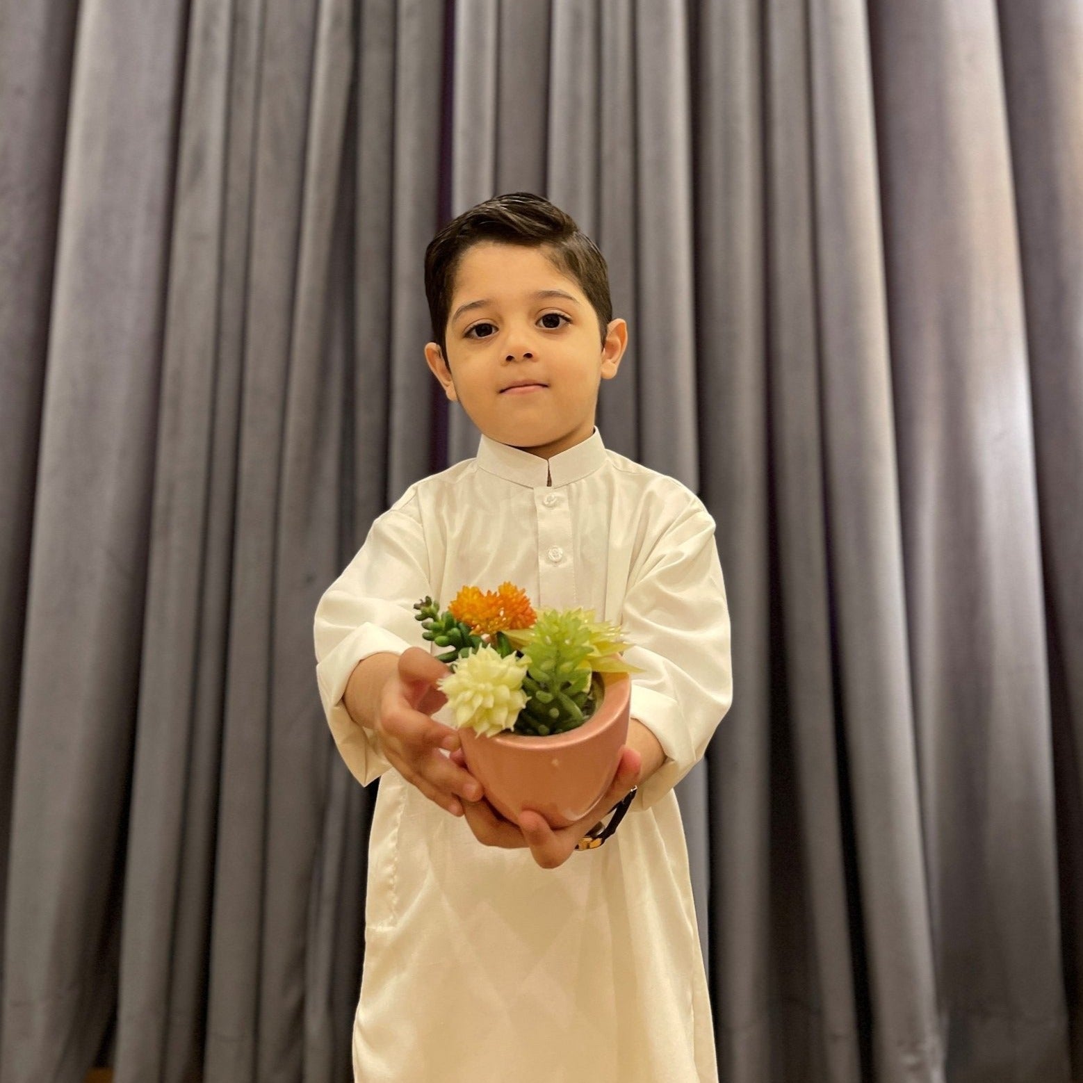 Off White - Kurta Trouser - Kidswear