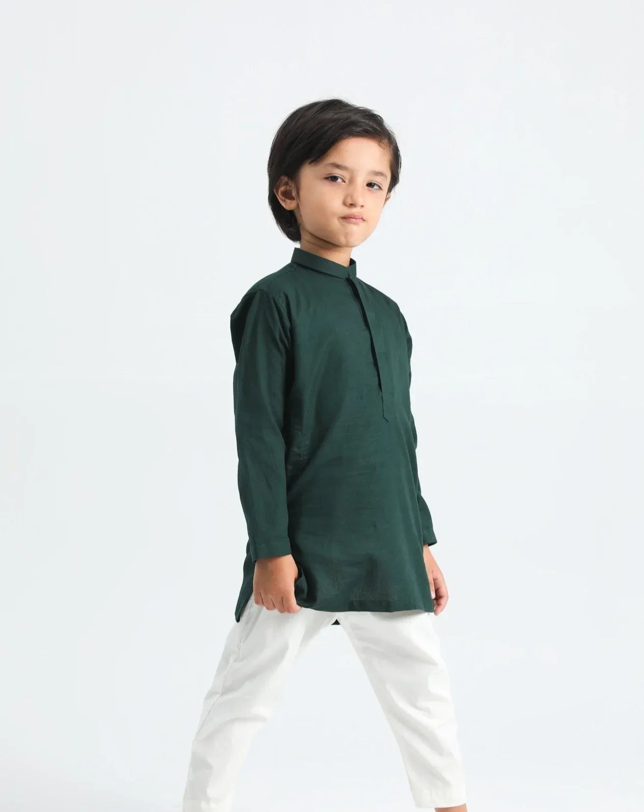 Pine Cotton Kurta Trouser - MuraqshMuraqsh Man