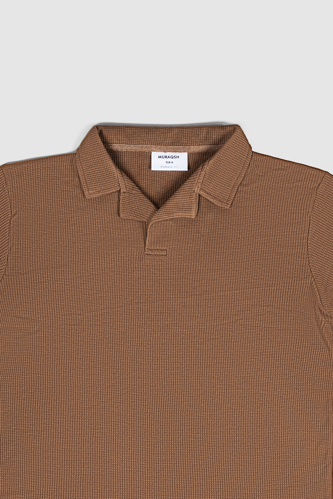 Camel Waffle Revere Polo - Men