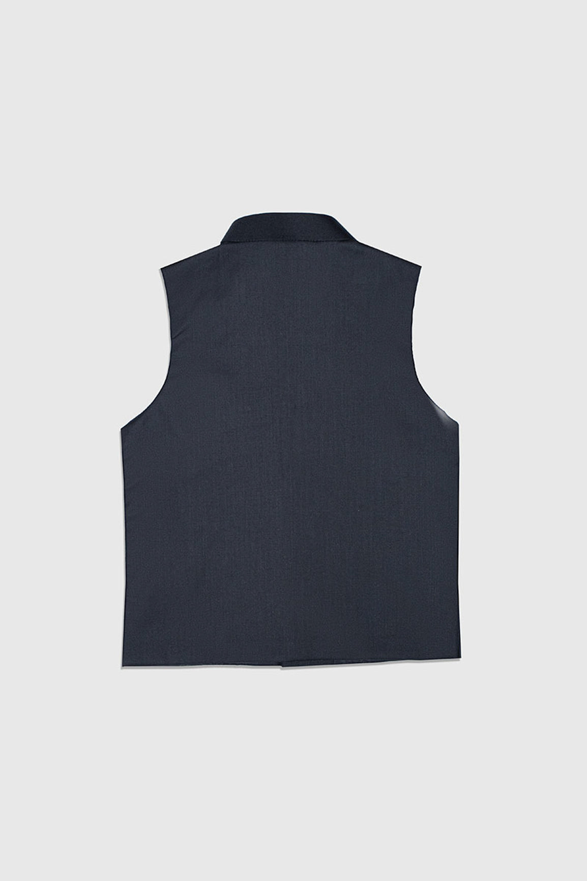 Black Suiting Waistcoat - Straight Cut Buttoned - Kids