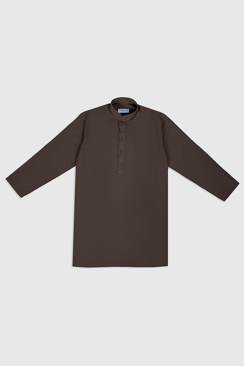 Light Brown Kurta Trouser - Kids