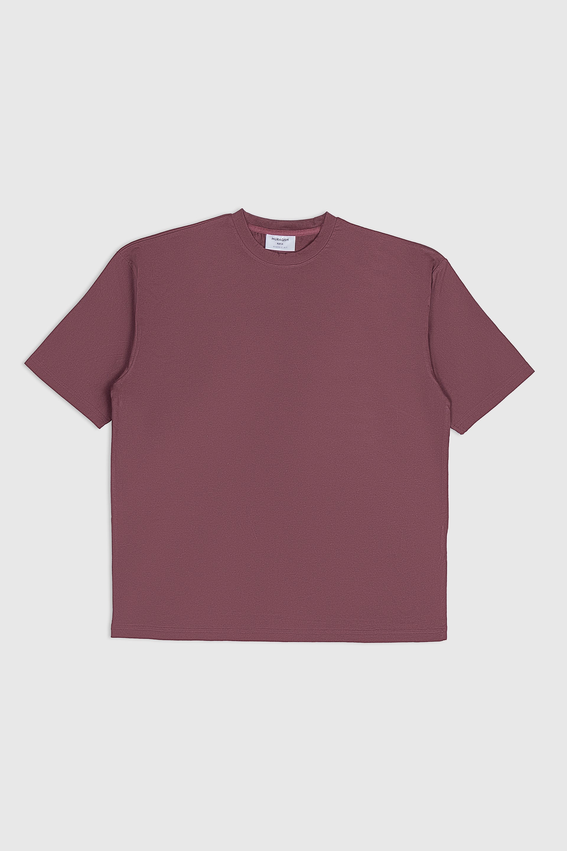 Maroon Basic Oversized Tee - Men
