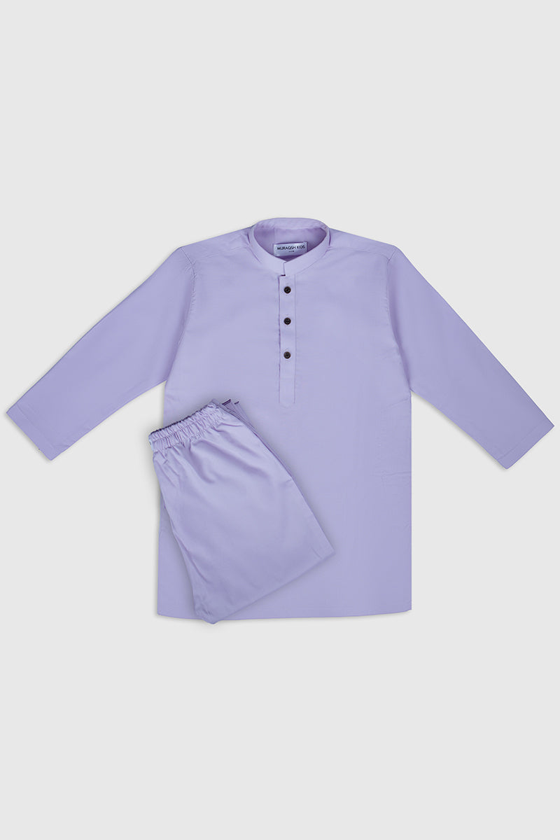 Lilac Kurta Trouser - Kids