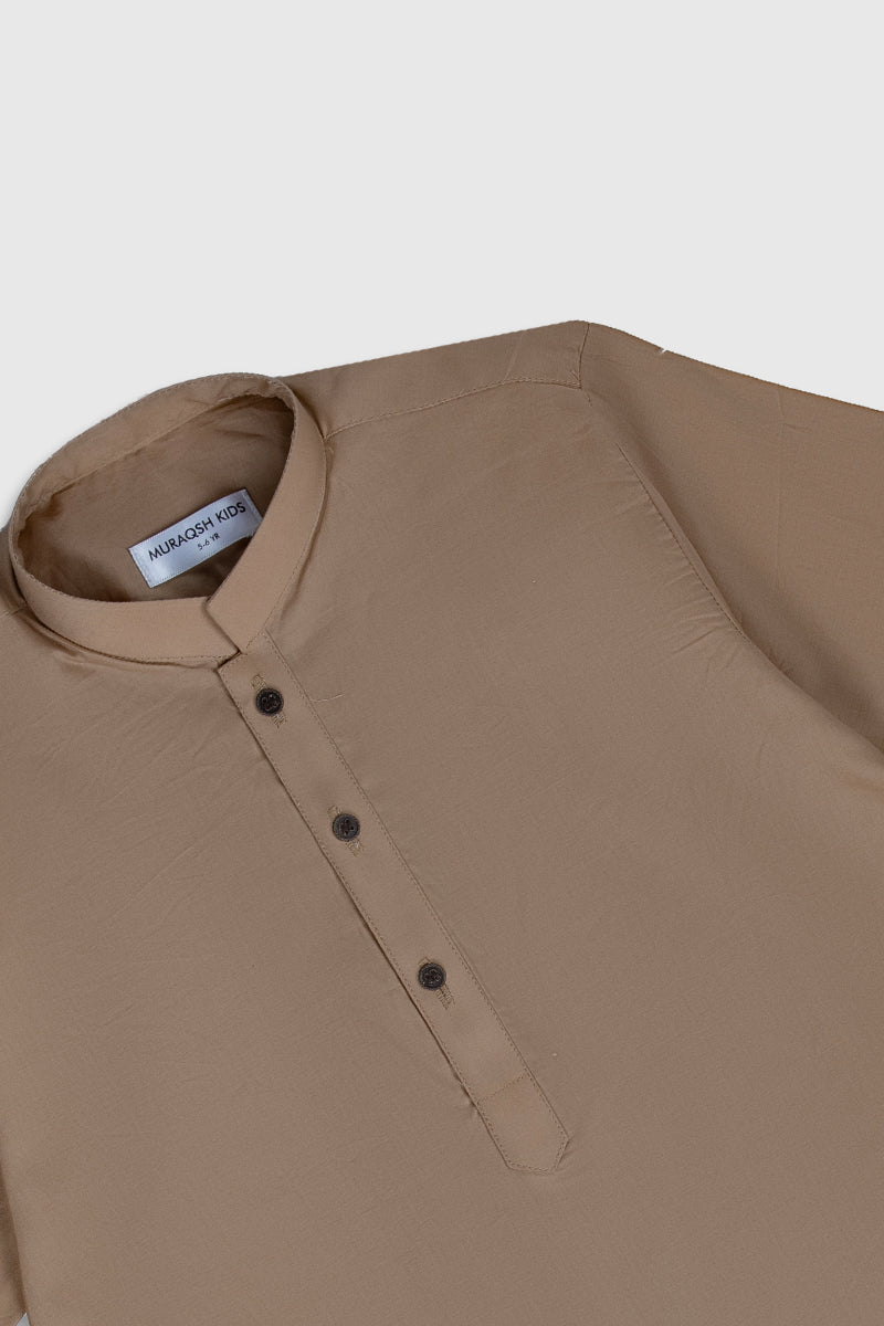 Camel Kurta Trouser - Kids