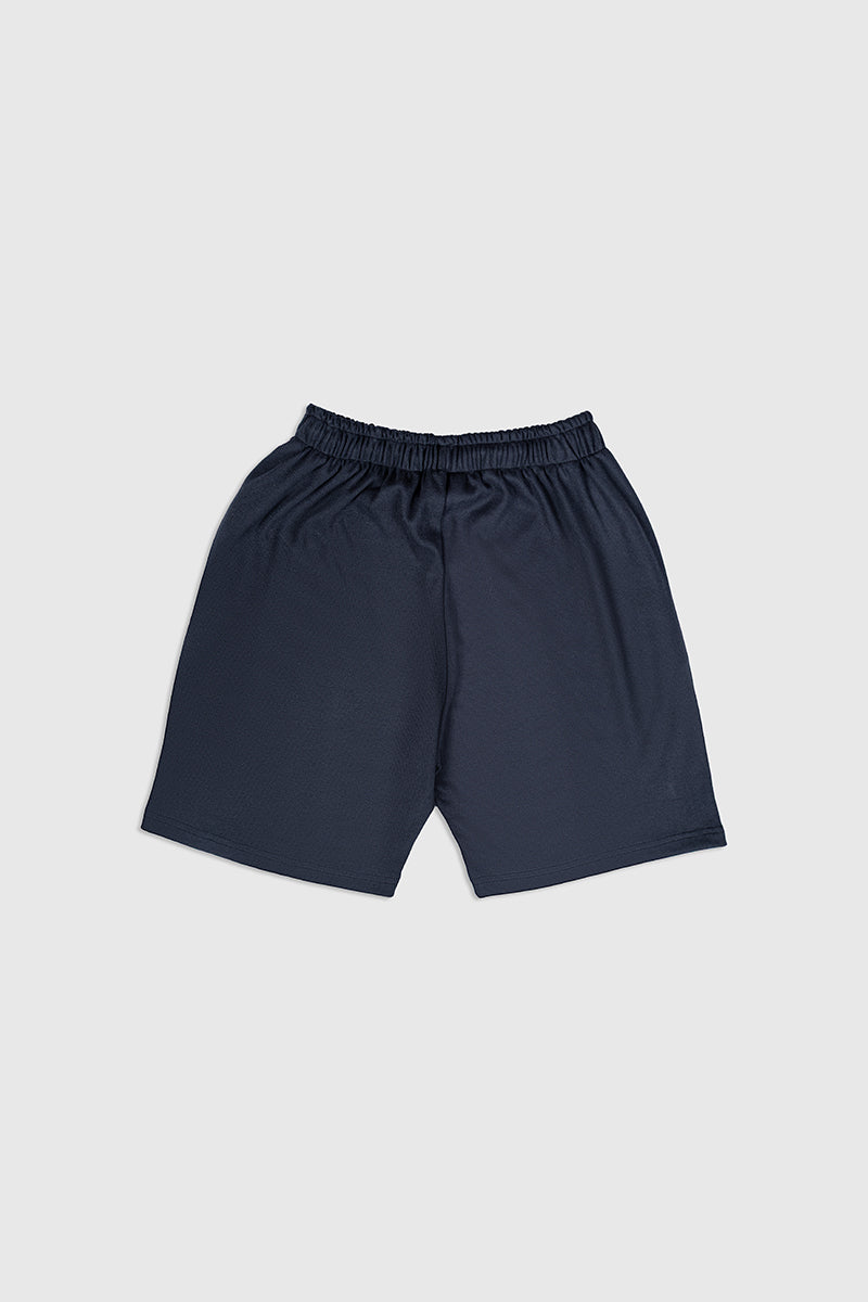 Black Ribbed Shorts - Men