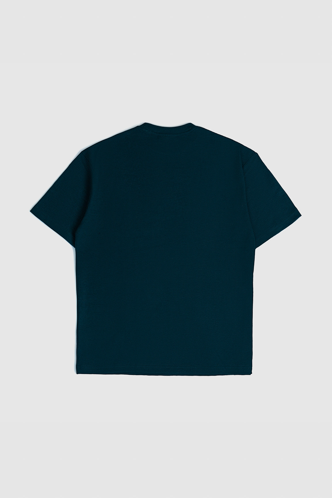 Teal Green Waffle Oversized T-Shirt - Men