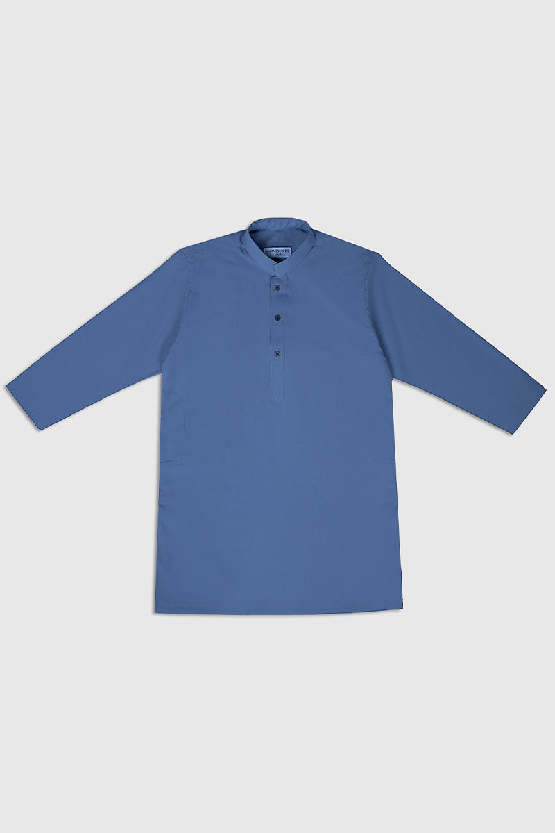 Sapphire Blue Kurta Trouser - Kids