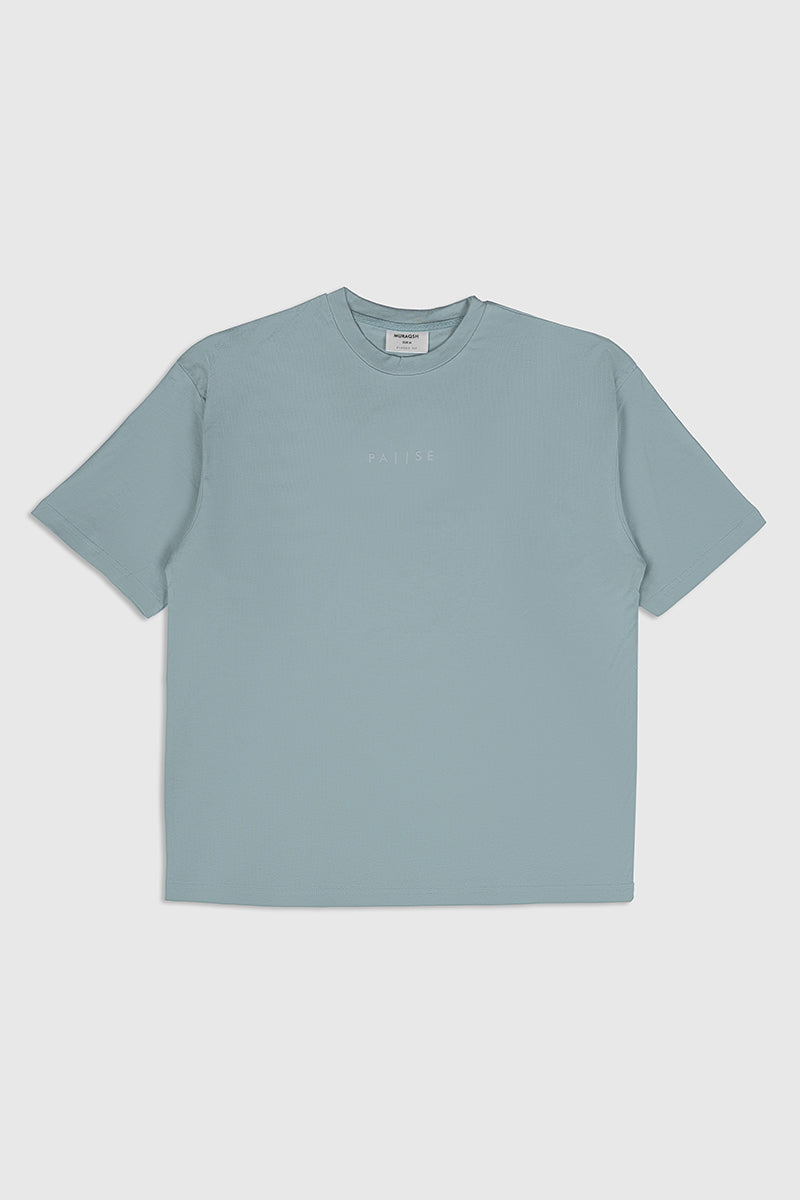Pause Oversized Tee in Mint - Men