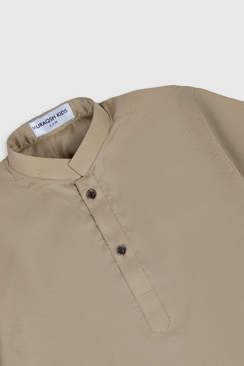 Ivory Soft Cotton Kurta Trouser - Kids