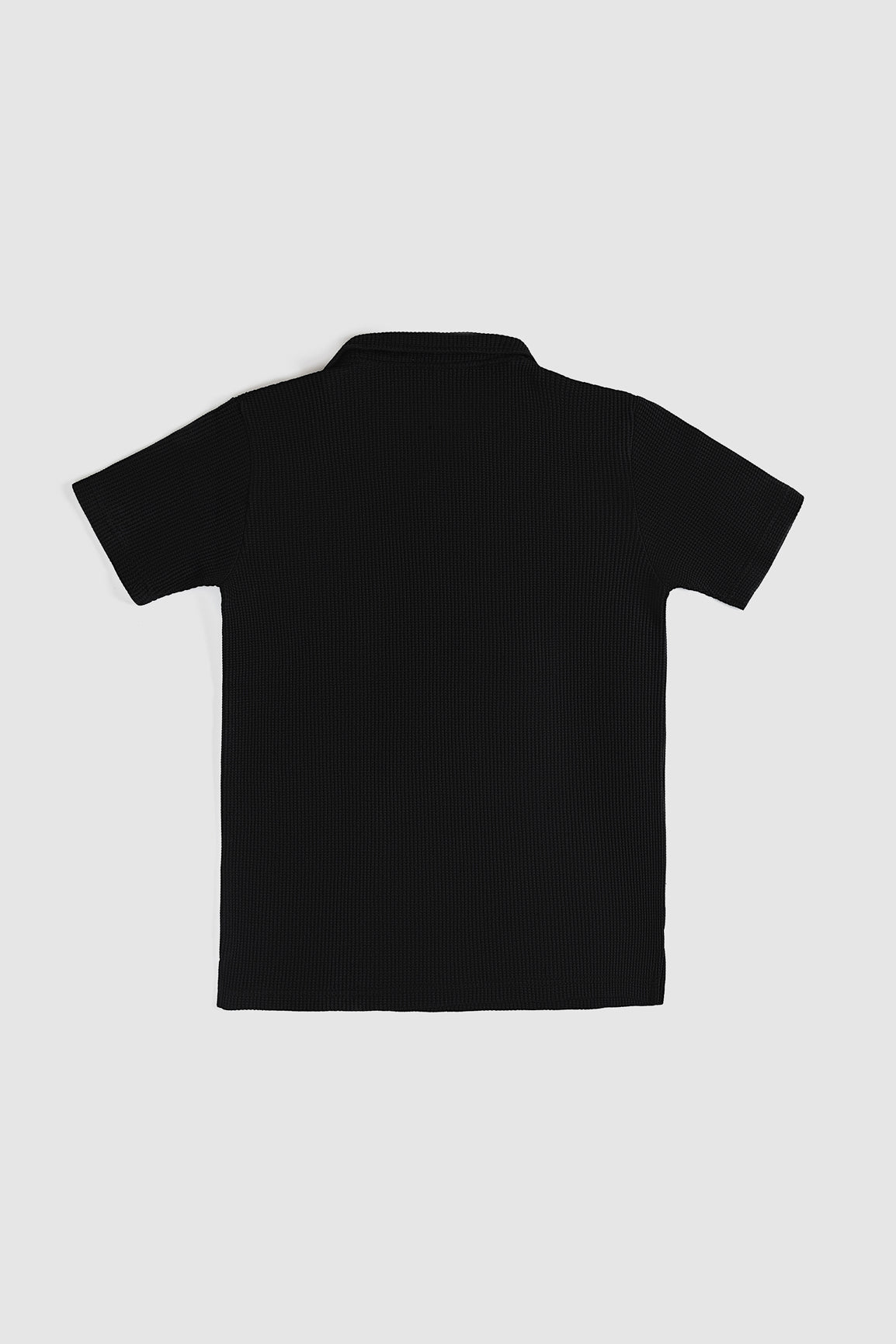 Black Drop Needle Revere Polo - Men