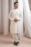 Bosky White Kurta Trouser/Shalwar - Men