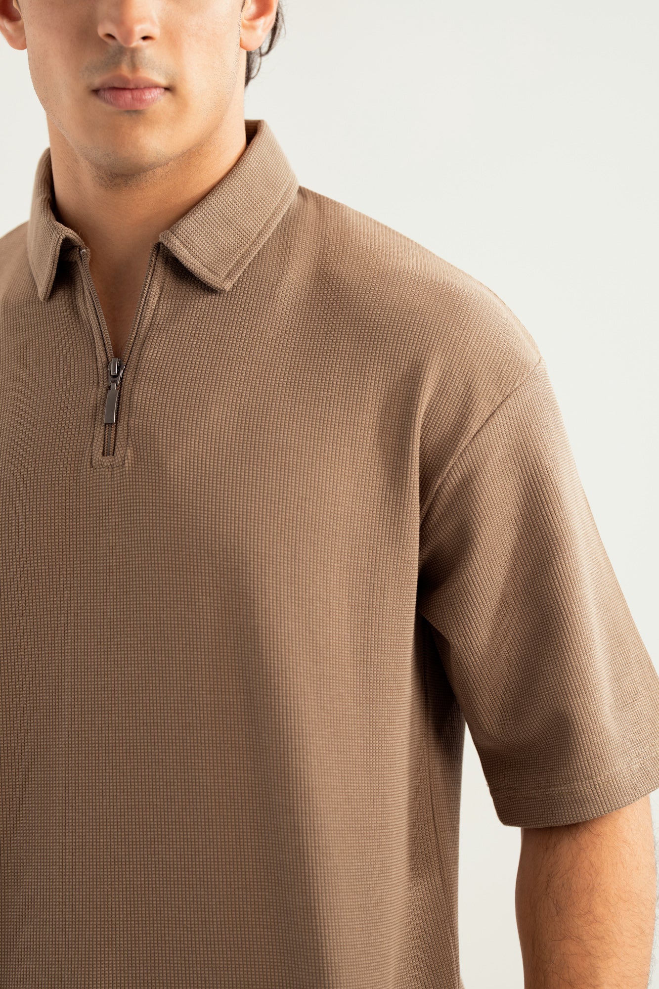 Sand Beige Waffle Coord Set - 2PC - Men