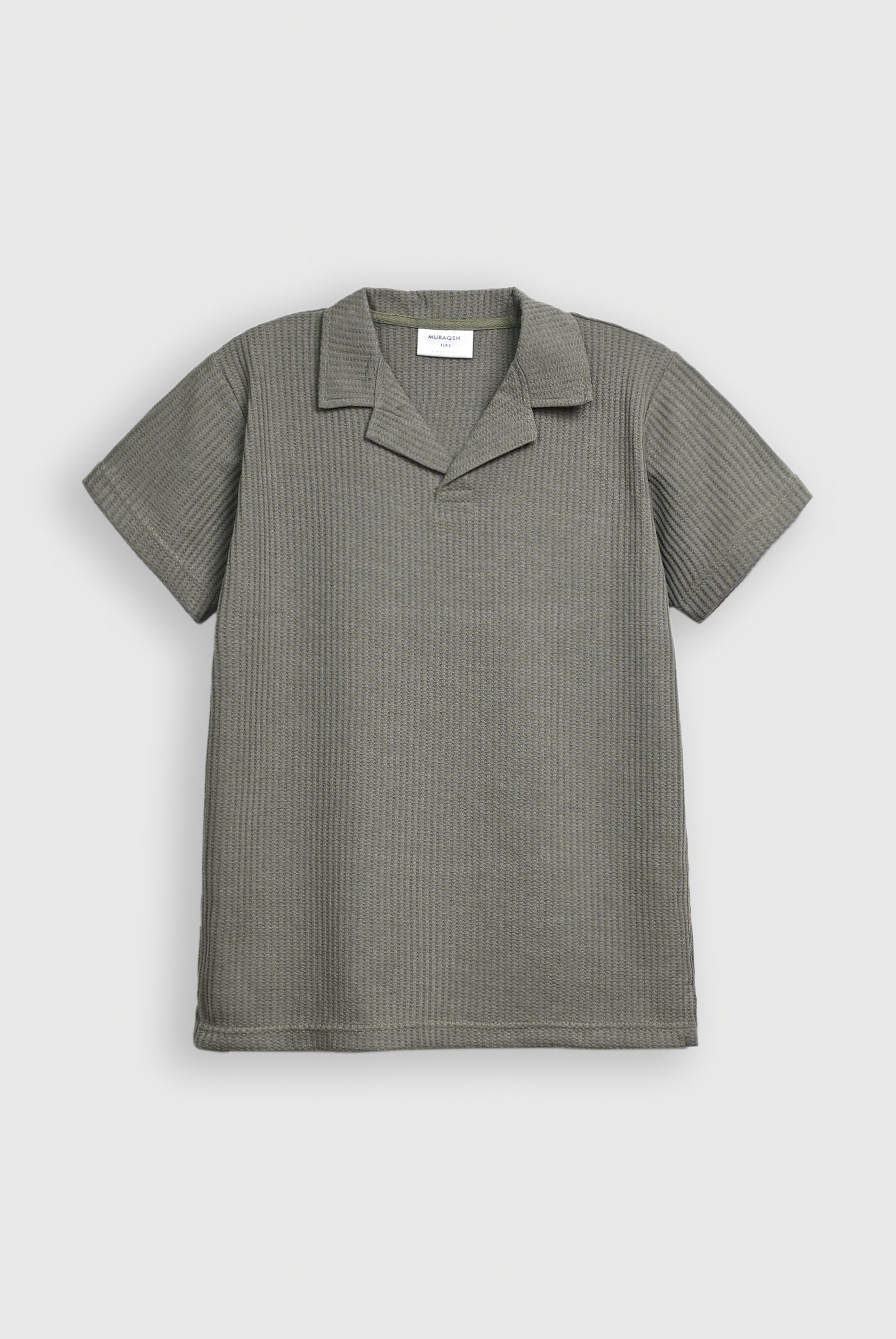 Olive Waffle Revere Polo - Smart Fit - Men