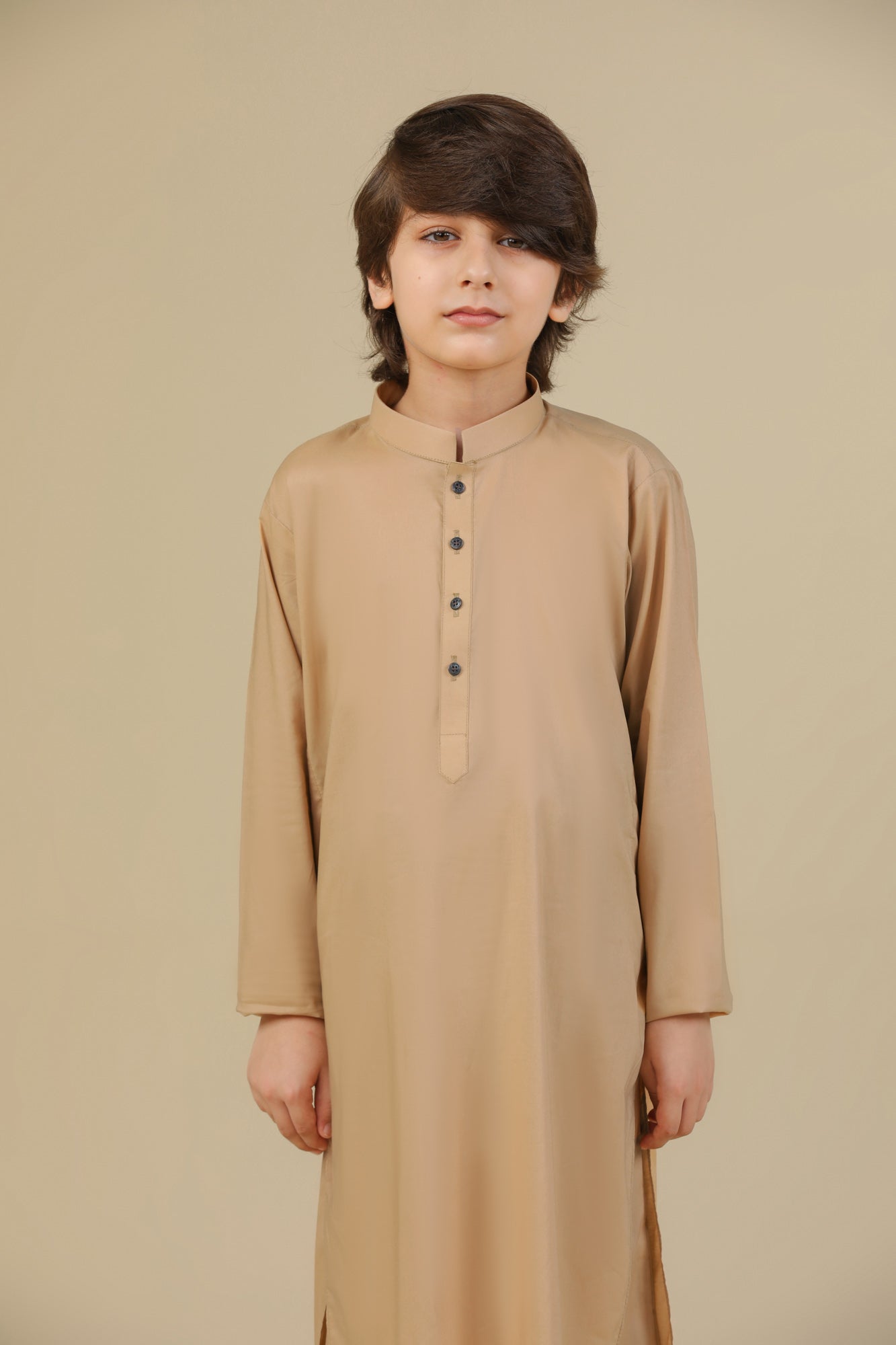 Camel Soft Cotton Kurta Trouser - Kids