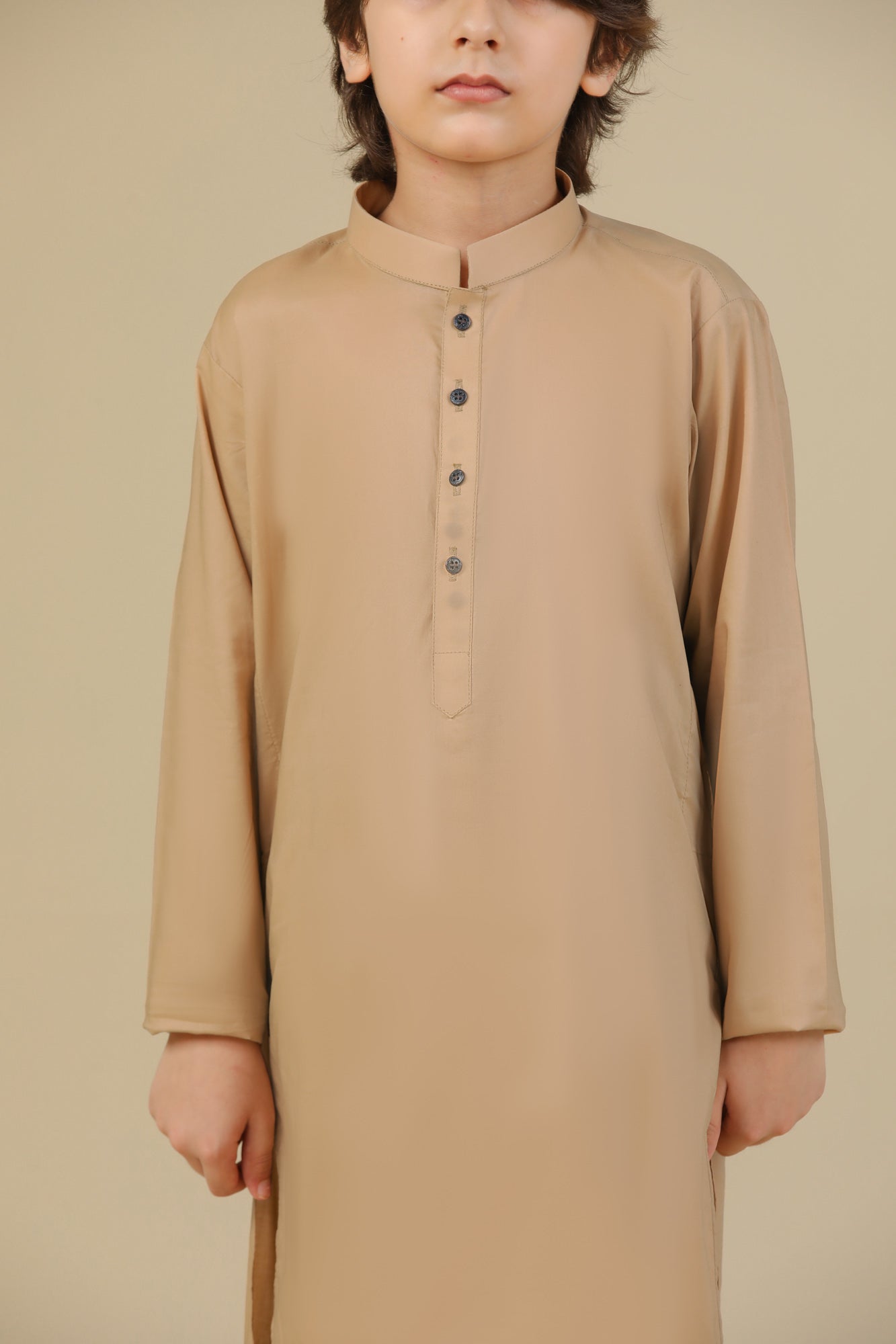 Camel Soft Cotton Kurta Trouser - Kids